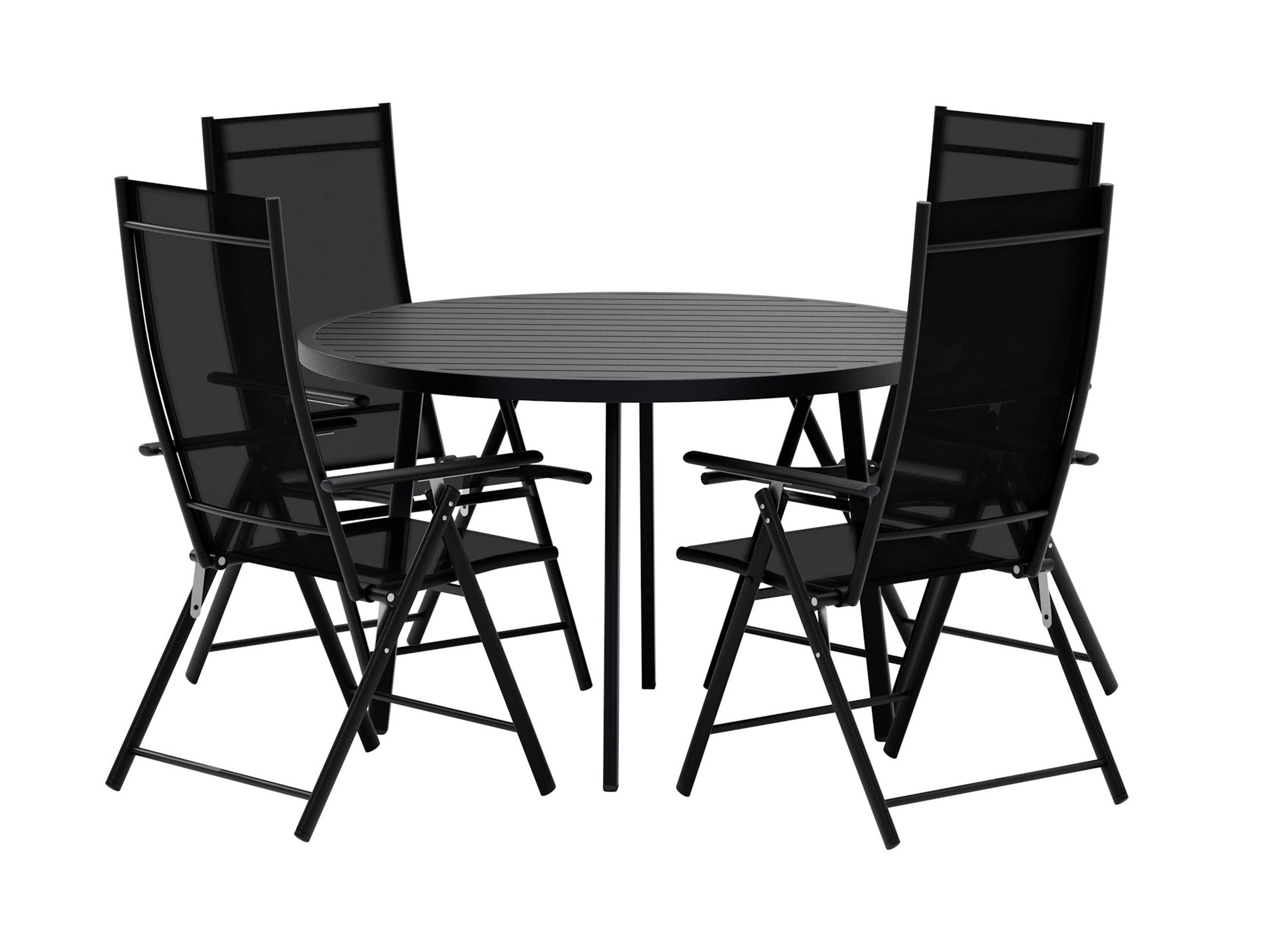 Tavolo e sedie set Dallas 5257 (Nero)