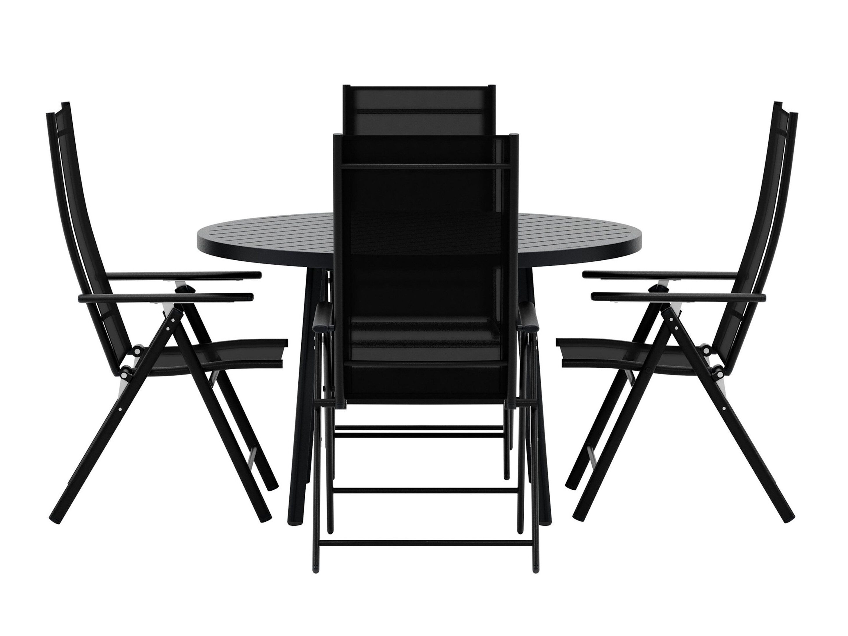 Tavolo e sedie set Dallas 5257 (Nero)