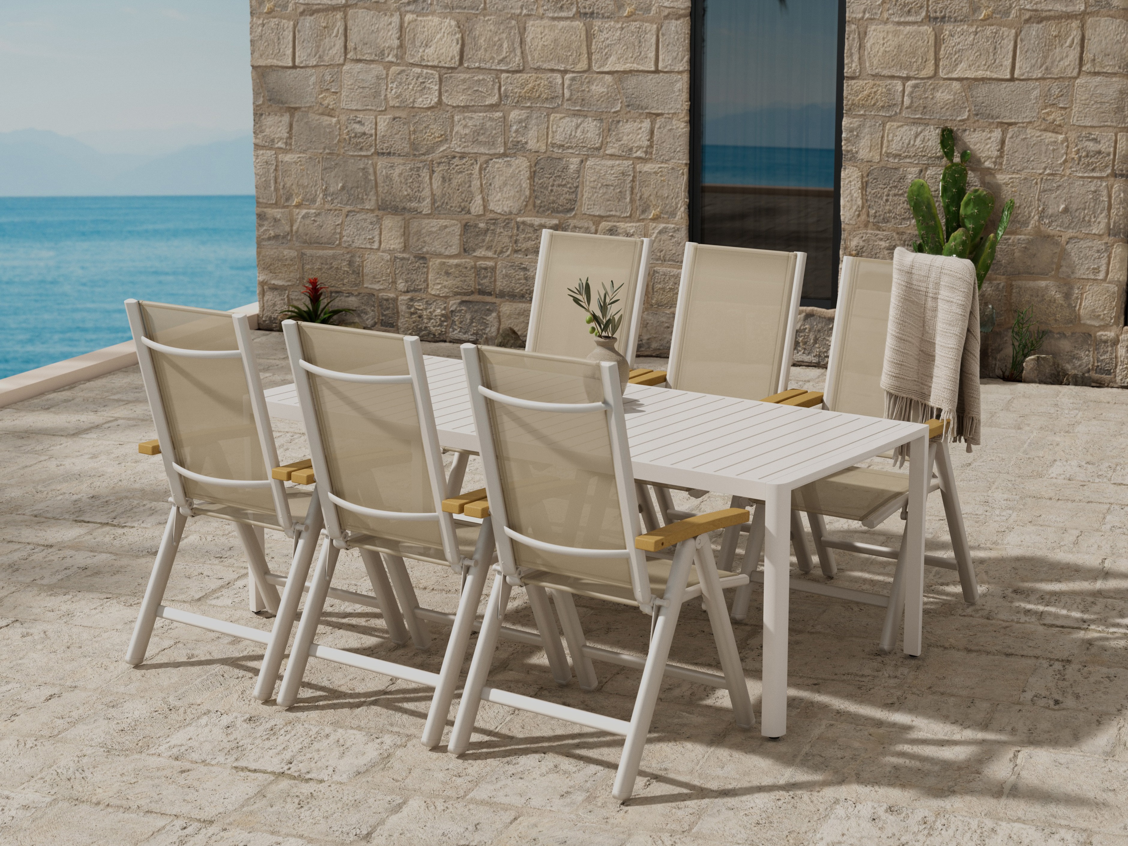 Tavolo e sedie set Dallas 5258