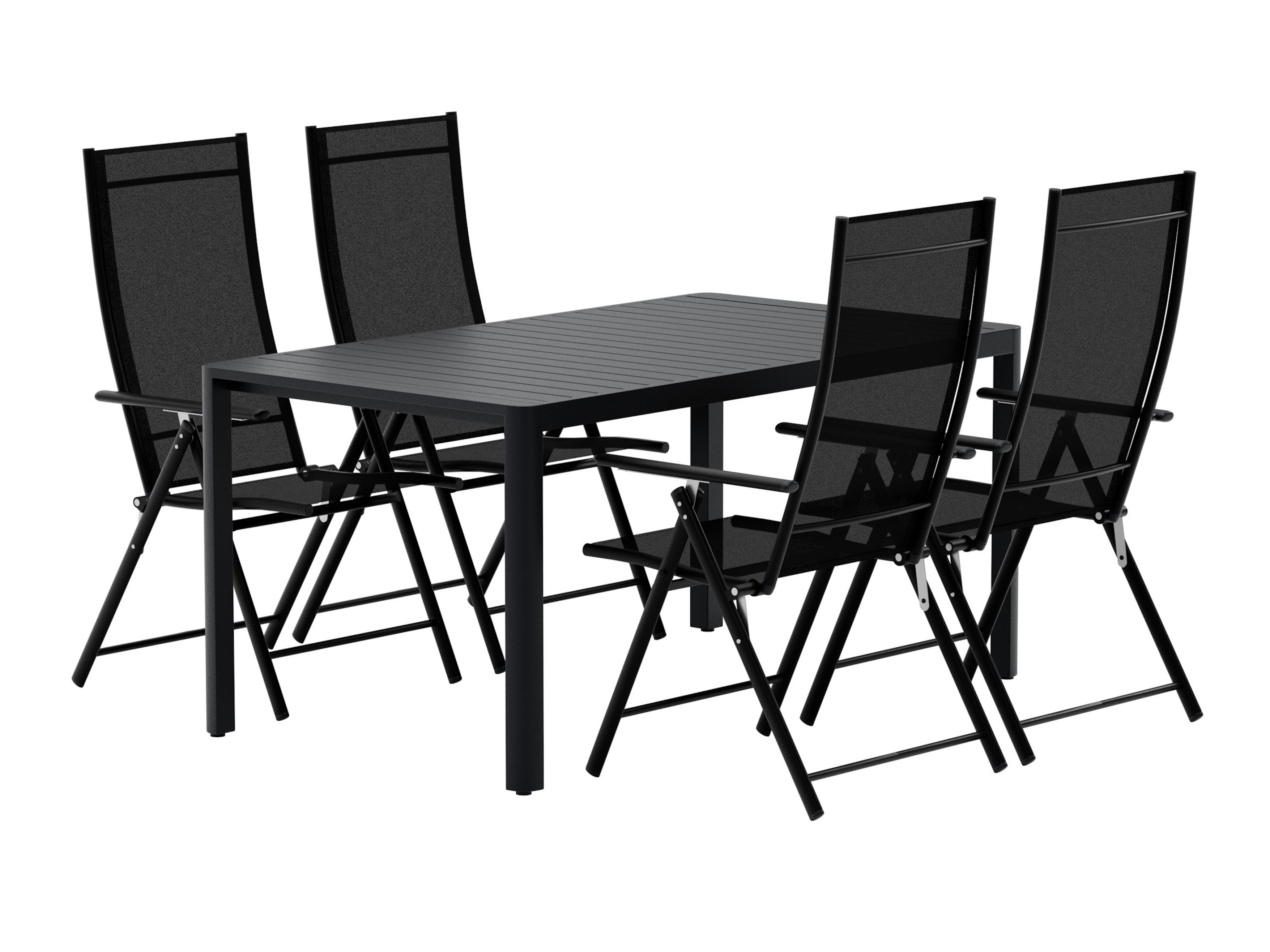 Tavolo e sedie set Dallas 5255 (Nero)