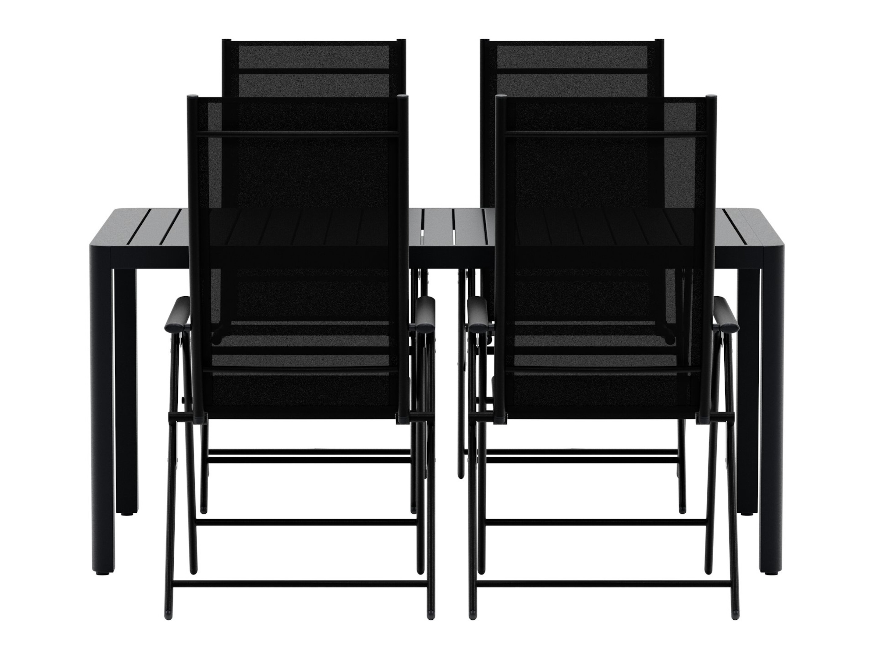 Tavolo e sedie set Dallas 5255 (Nero)
