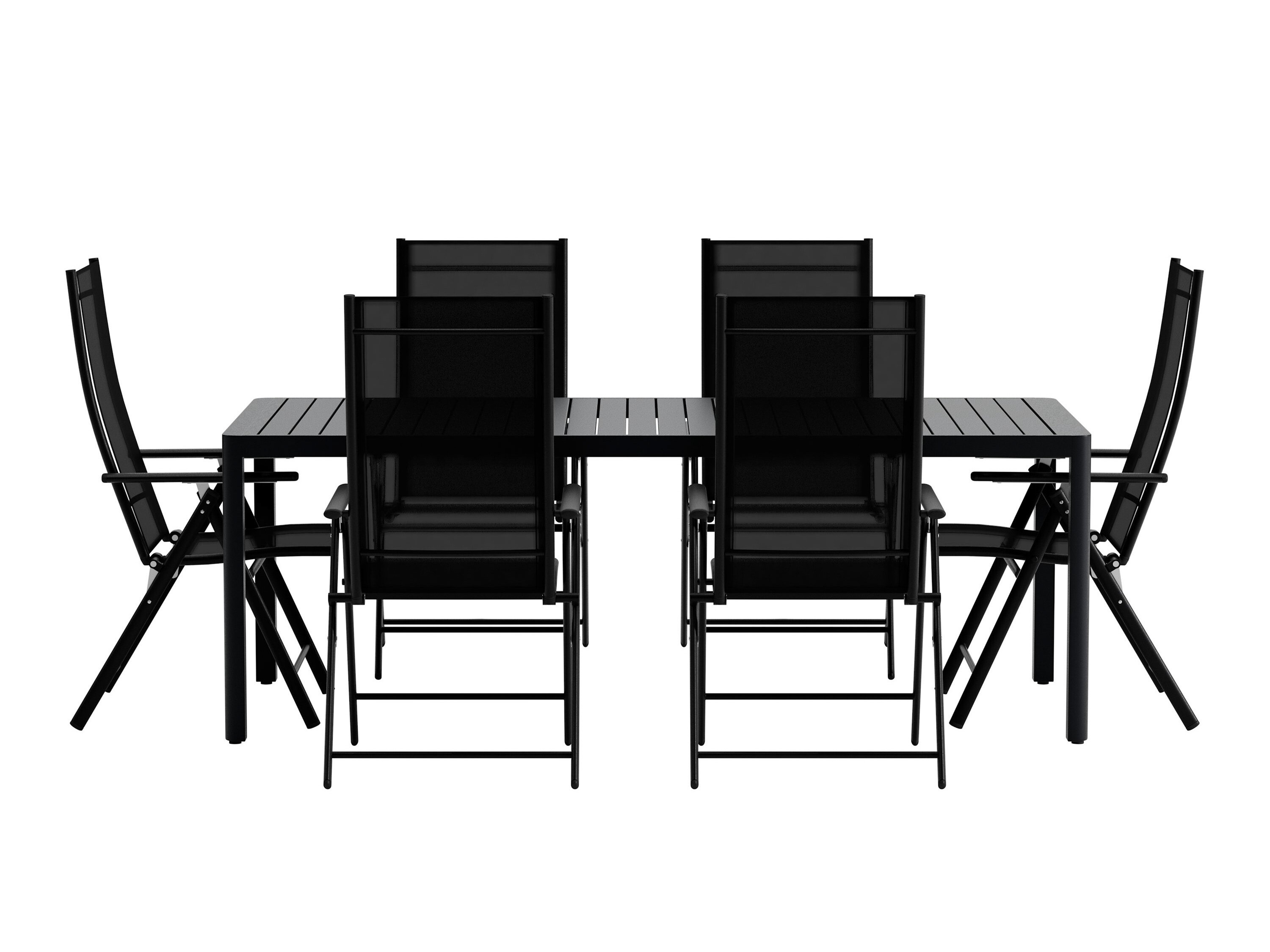 Tavolo e sedie set Dallas 5256 (Nero)