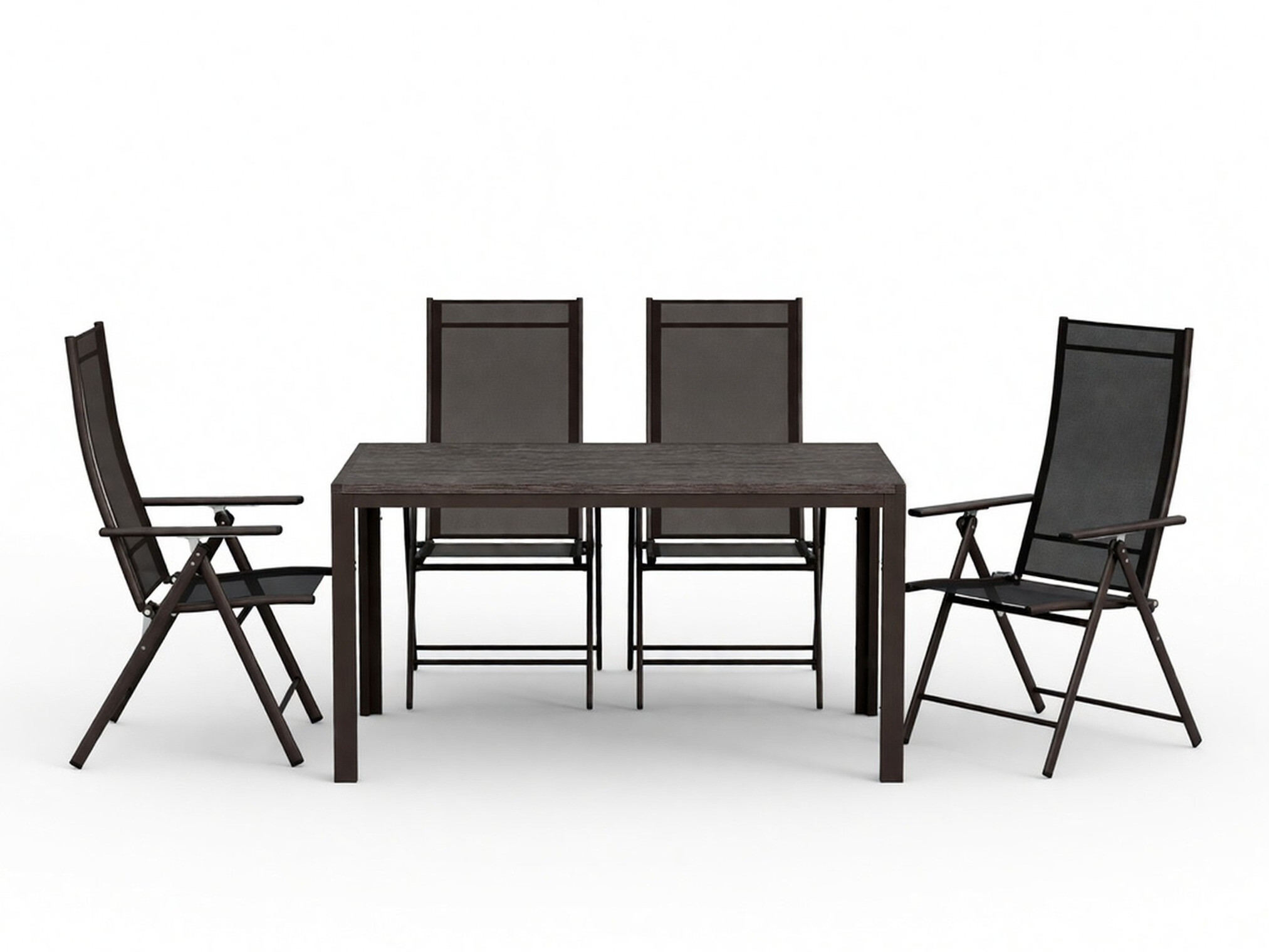 Tavolo e sedie set Dallas 5261 (Nero)