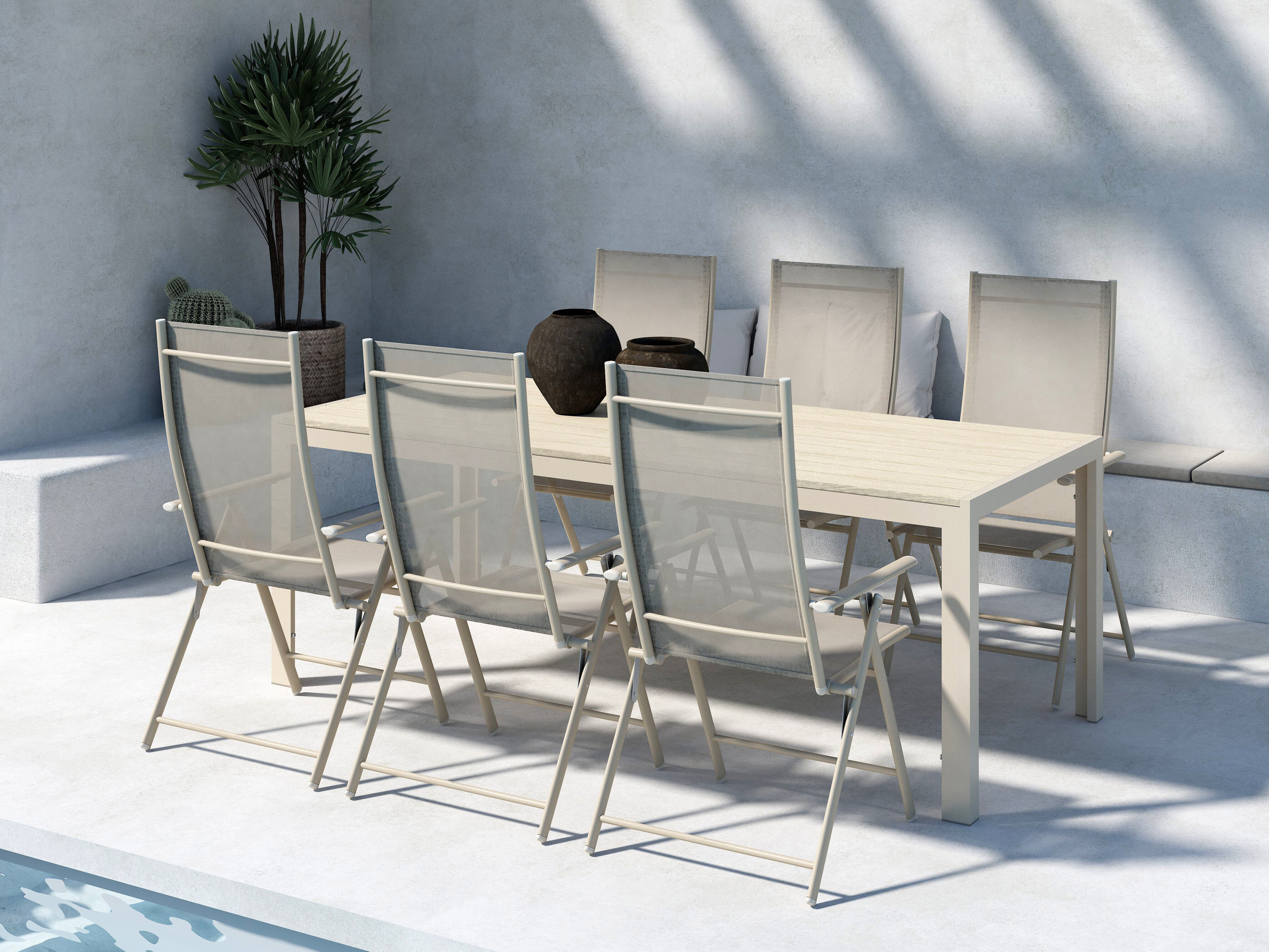 Tavolo e sedie set Dallas 5263 (Beige)