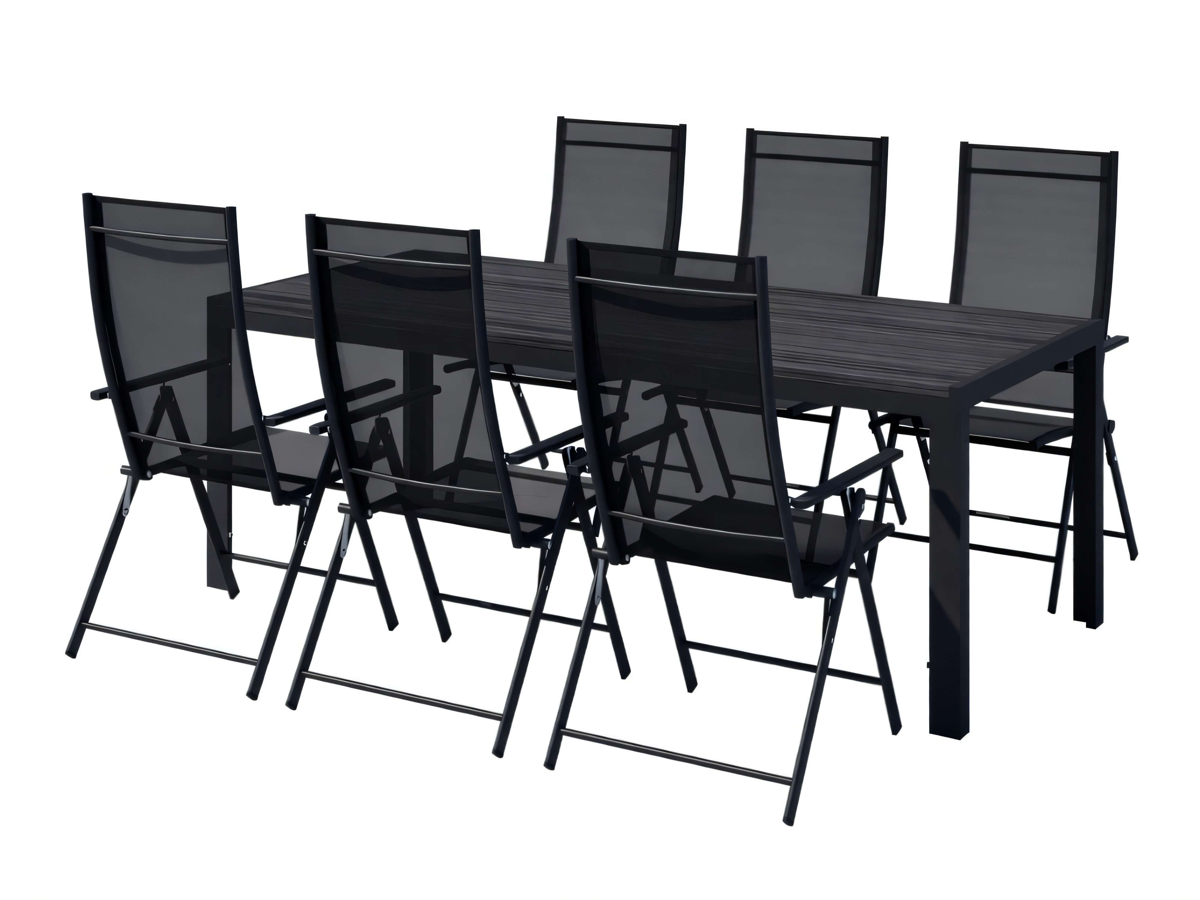 Tavolo e sedie set Dallas 5263 (Nero)