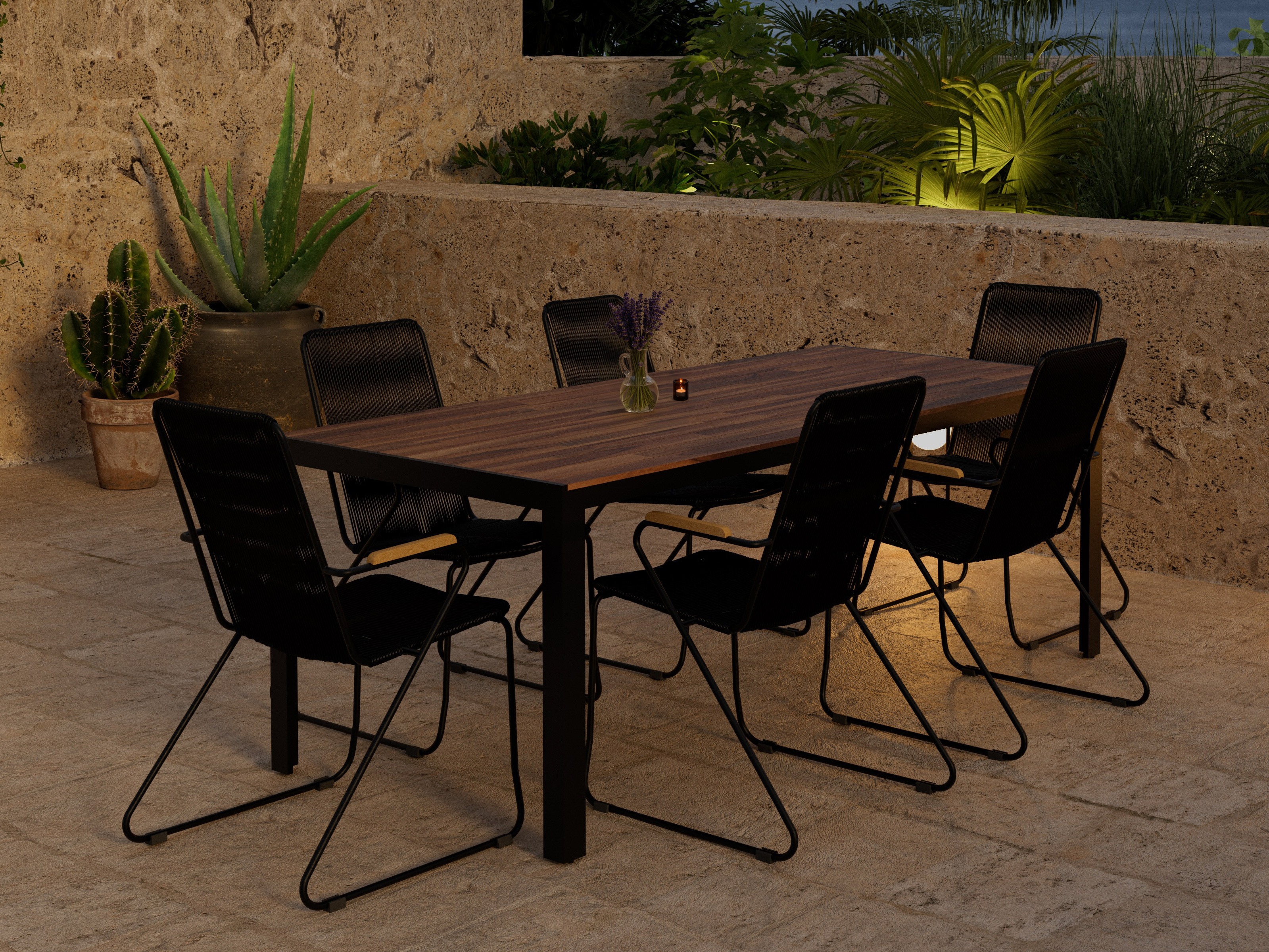 Tavolo e sedie set Dallas 5273