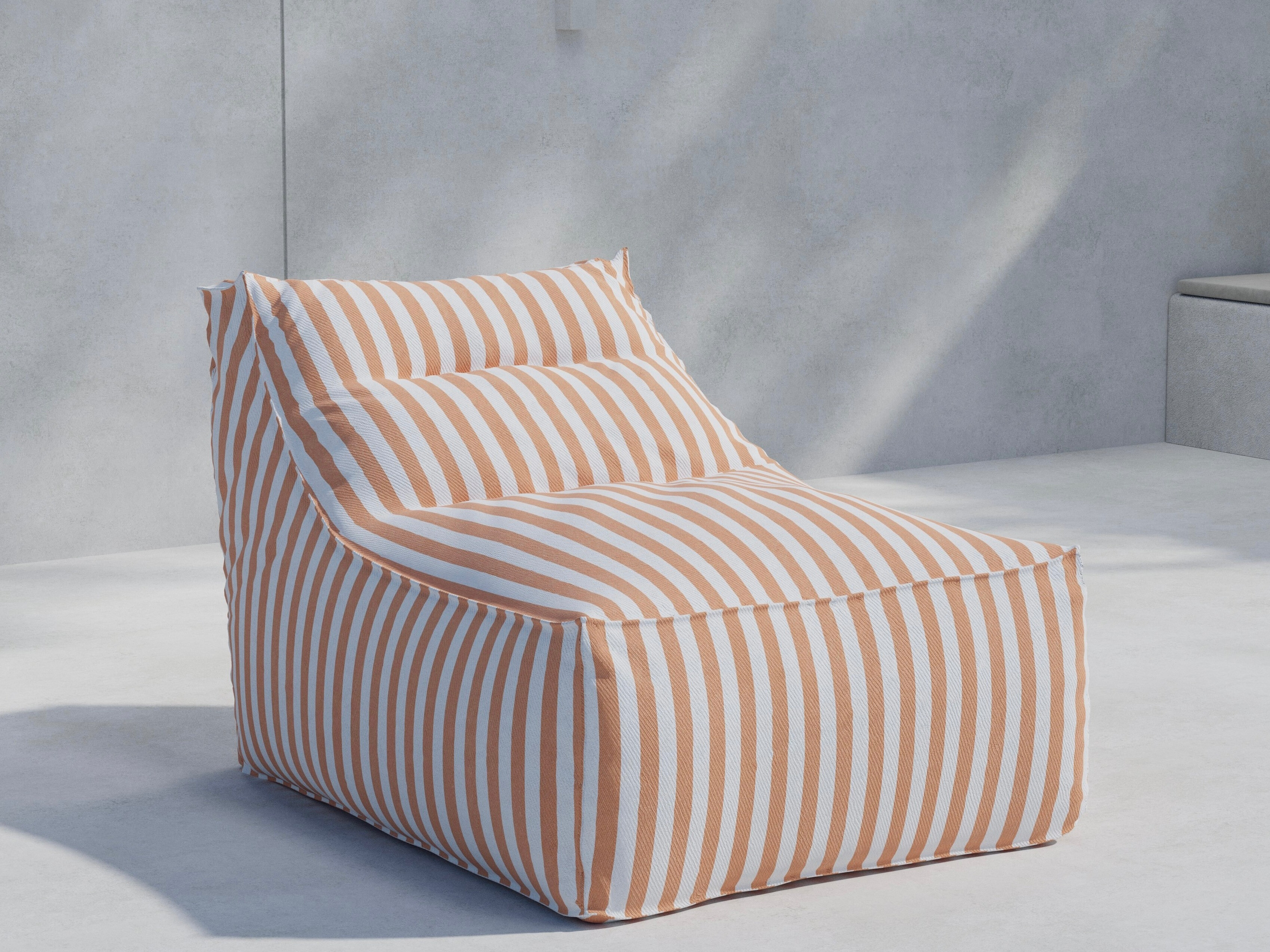 Poltrona a sacco Dallas 5276 (Arancione + Bianco)