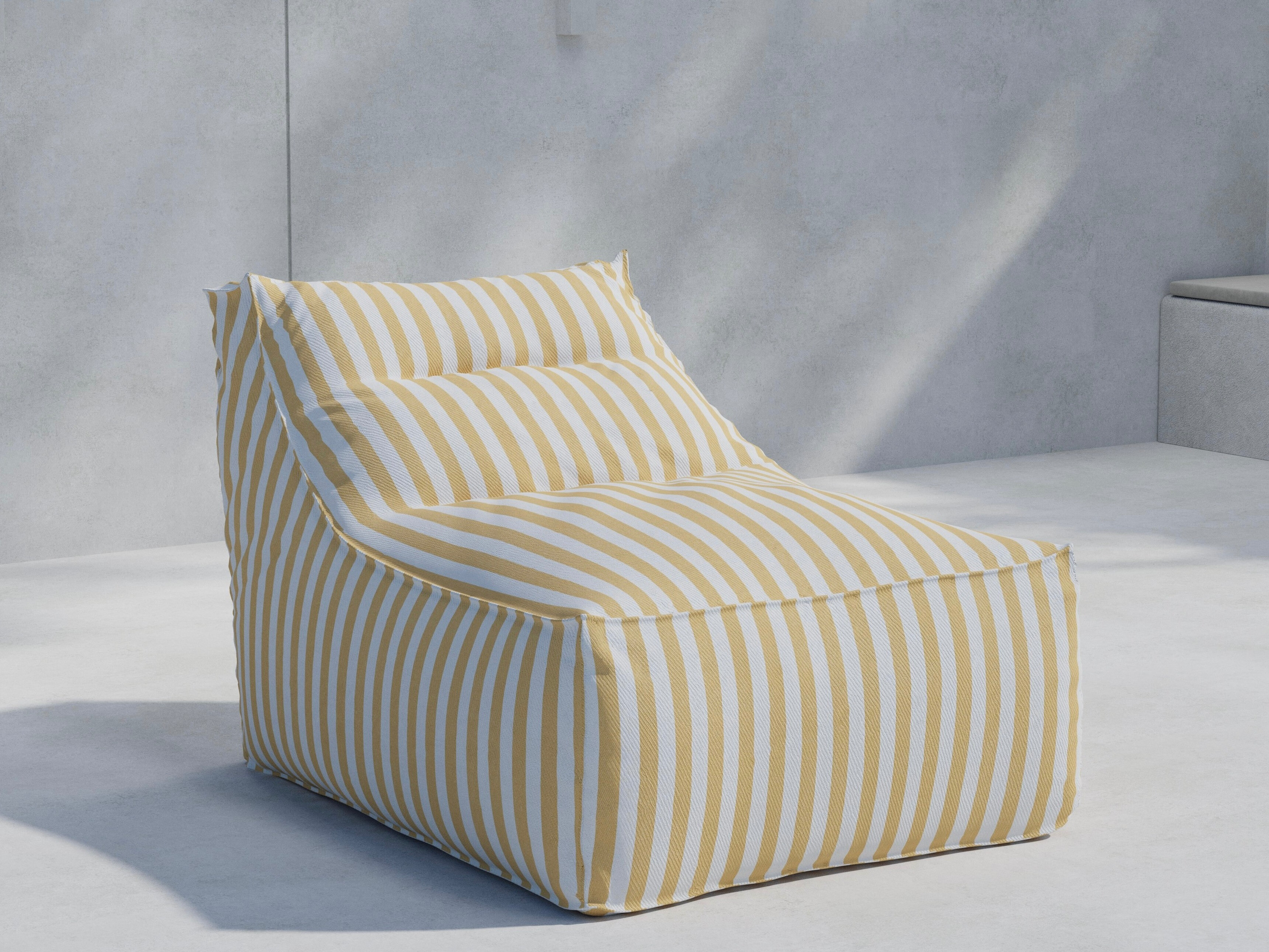 Poltrona a sacco Dallas 5276 (Giallo + Bianco)