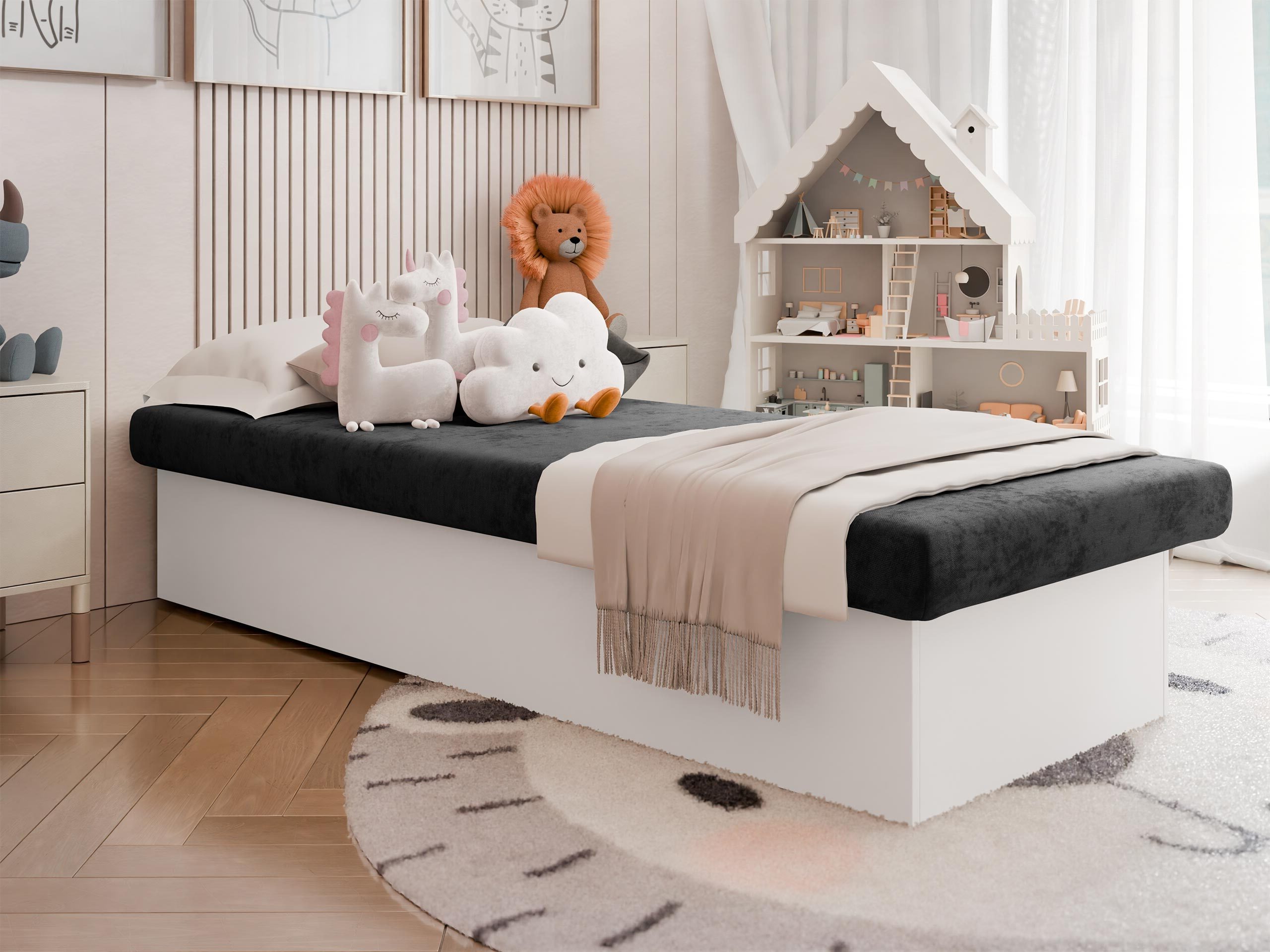 Letto Dover 100 (Bianco)