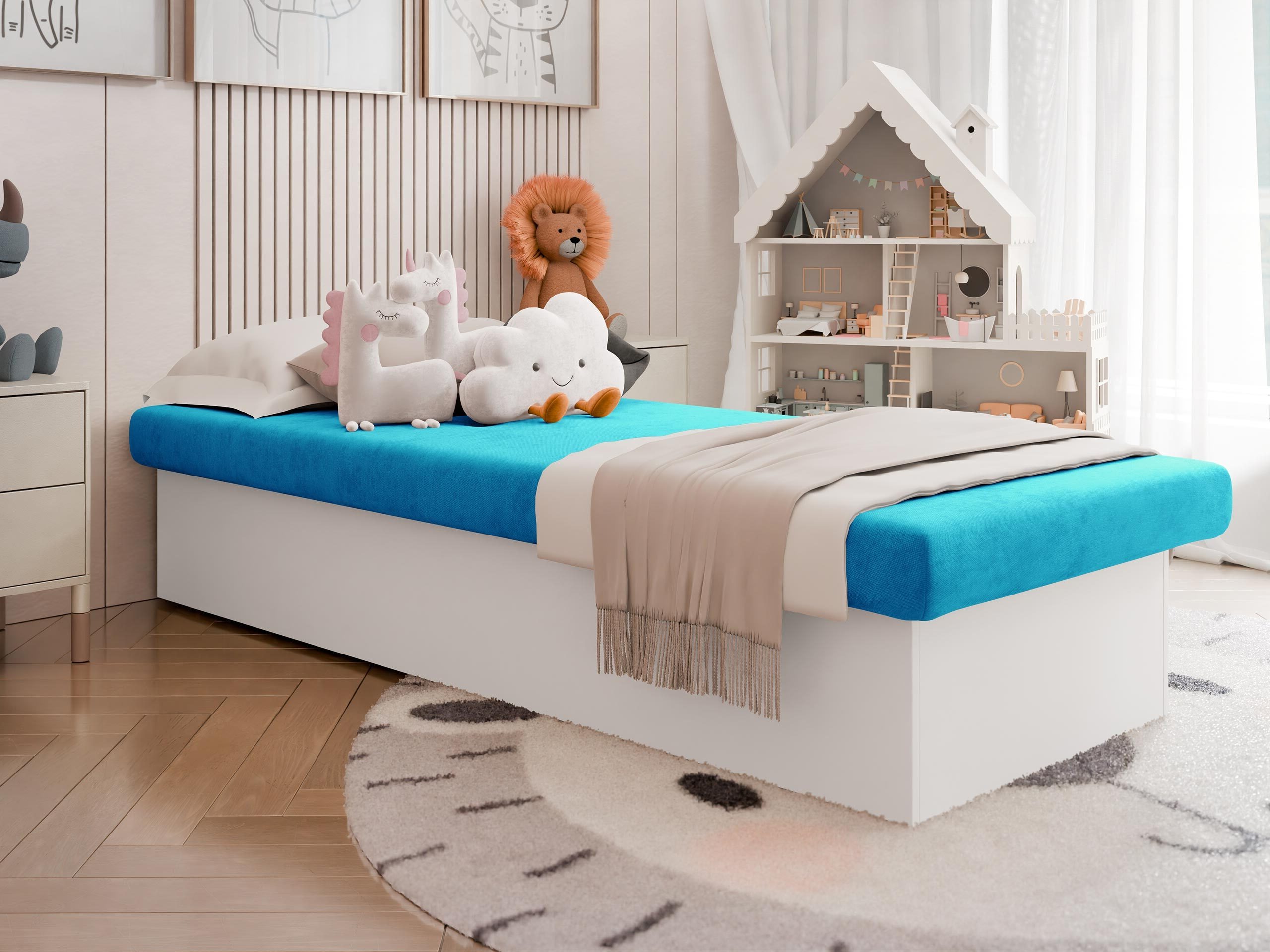 Letto Dover 100 (Bianco)