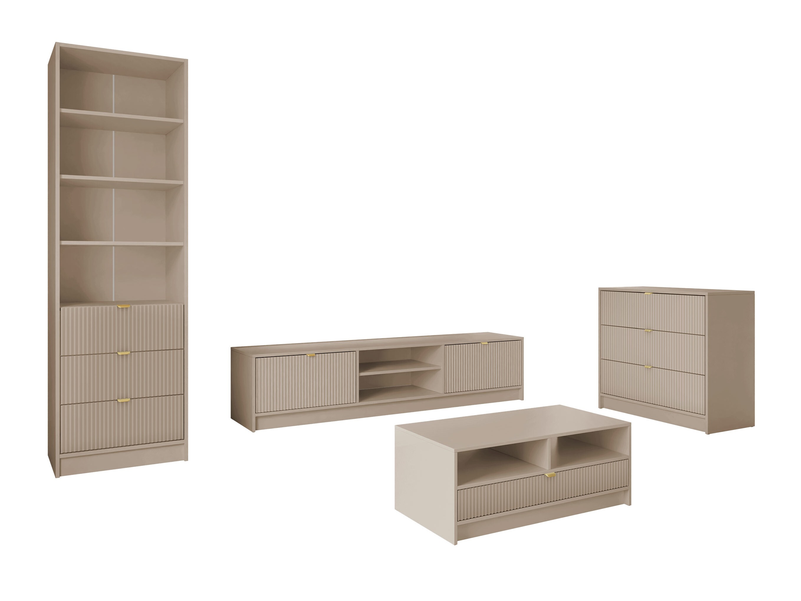 Parete attrezzata Comfivo Papilio VII (Beige)