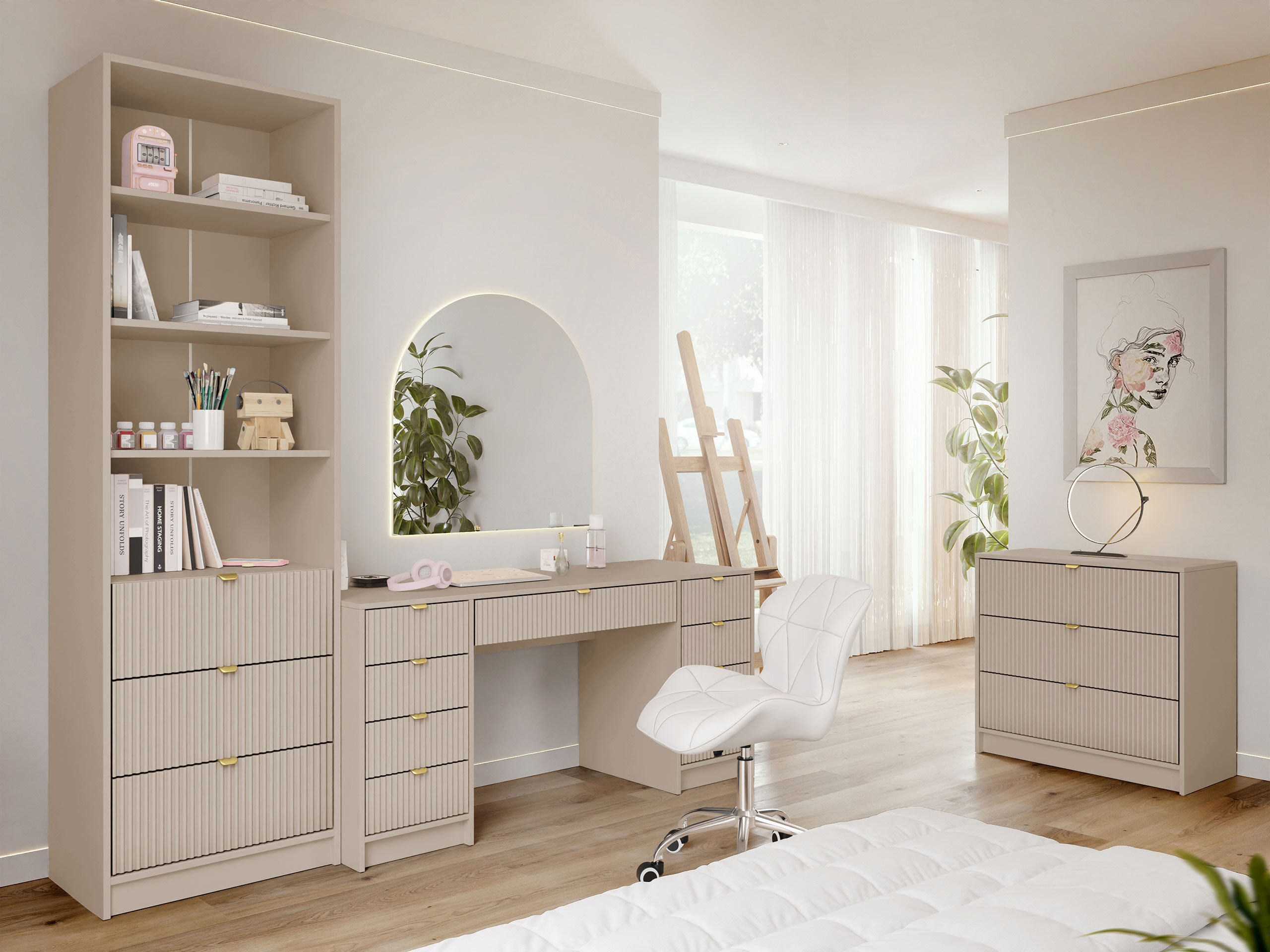Scaffale Comfivo Papilio (Beige)