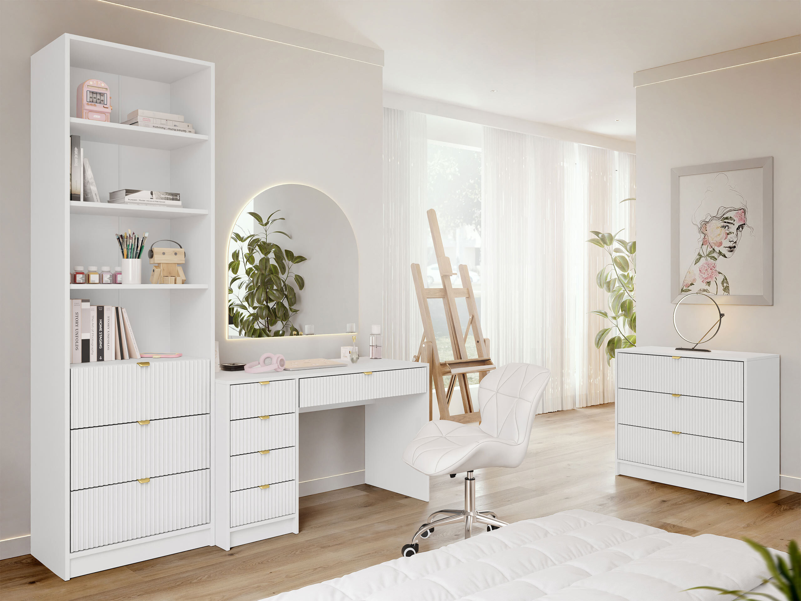 Scaffale Comfivo Papilio (Bianco)