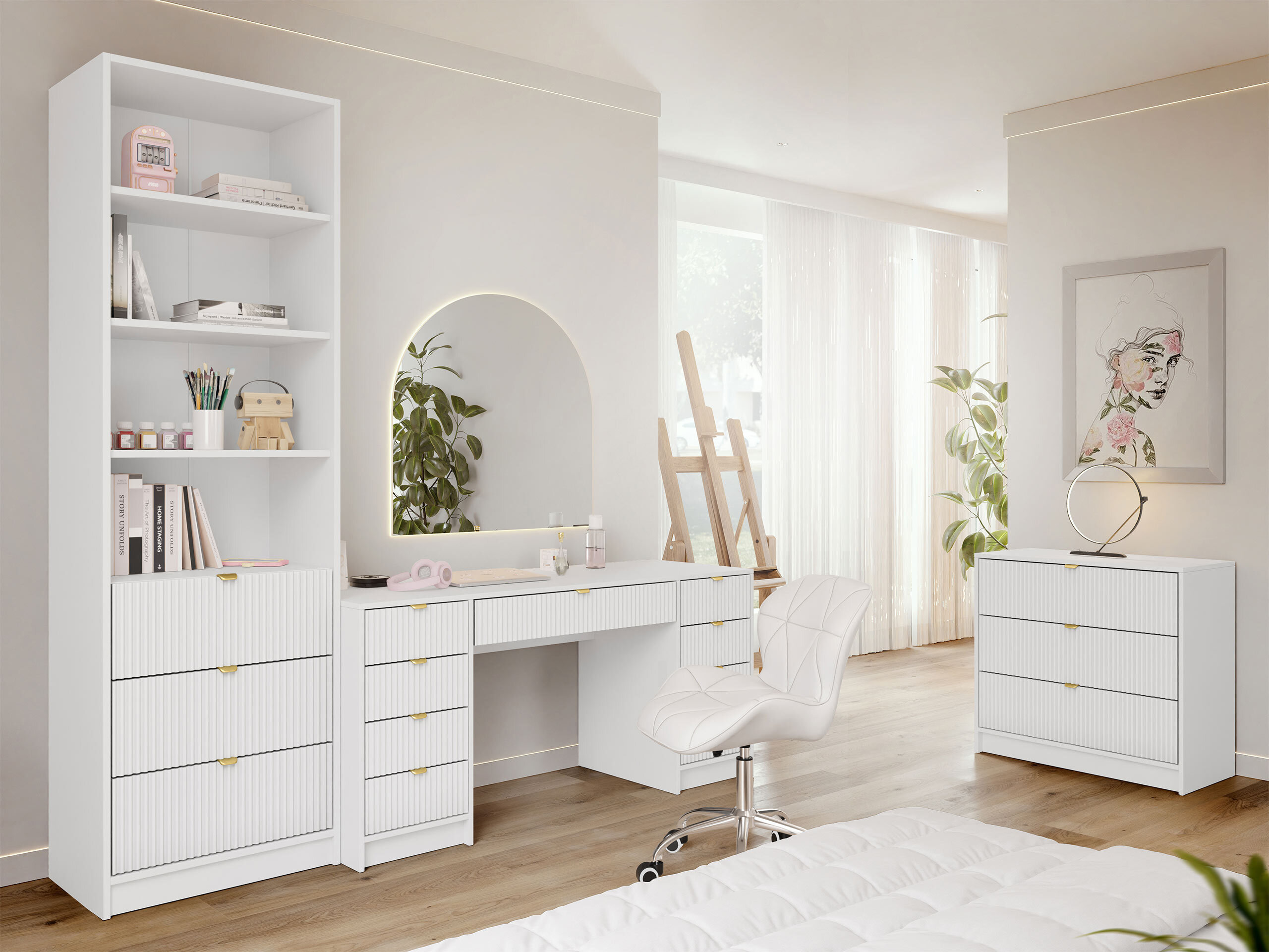 Set ufficio Comfivo Papilio VI (Bianco)