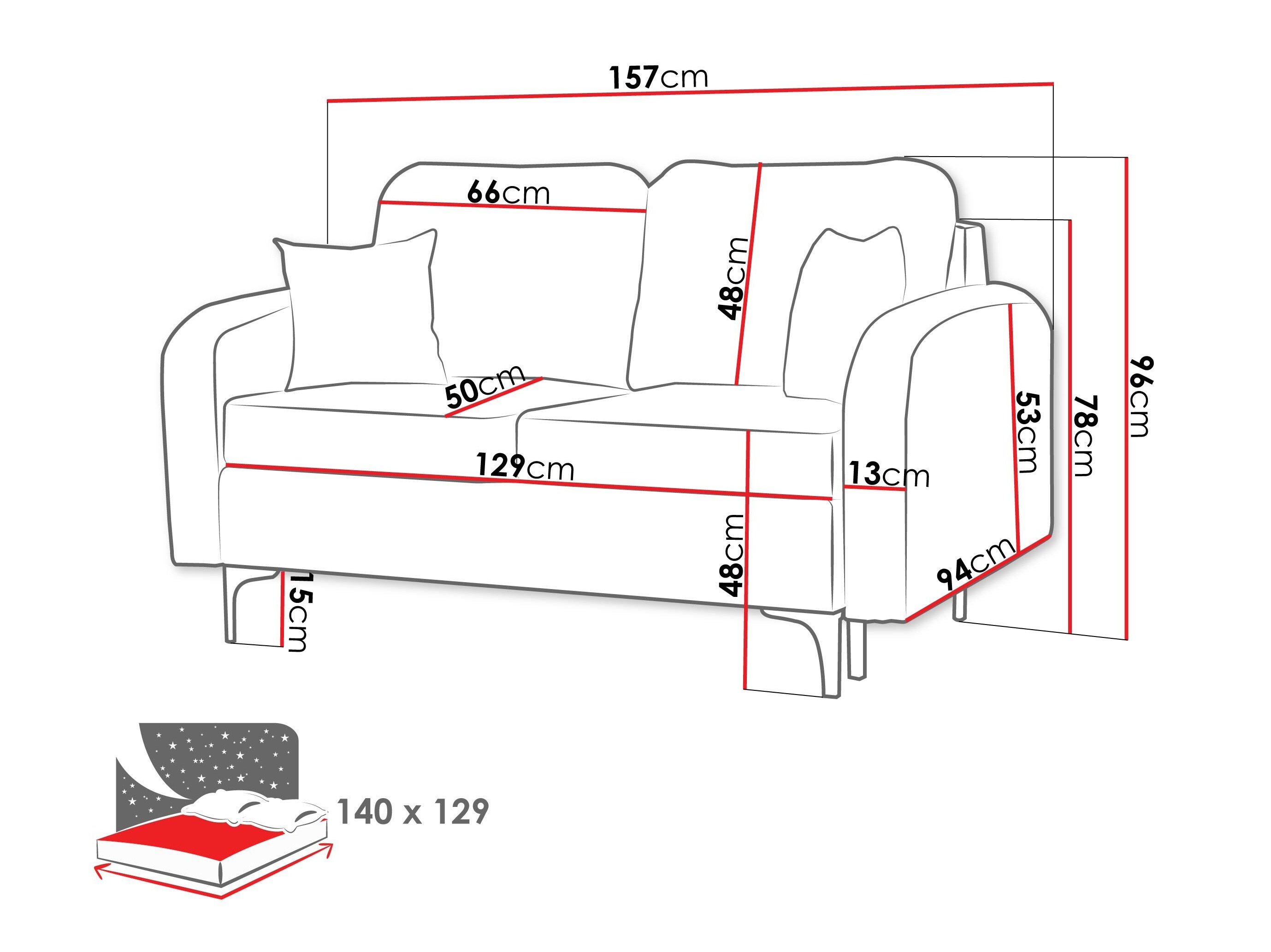 Divano letto Torlua 101 (Manila 16)