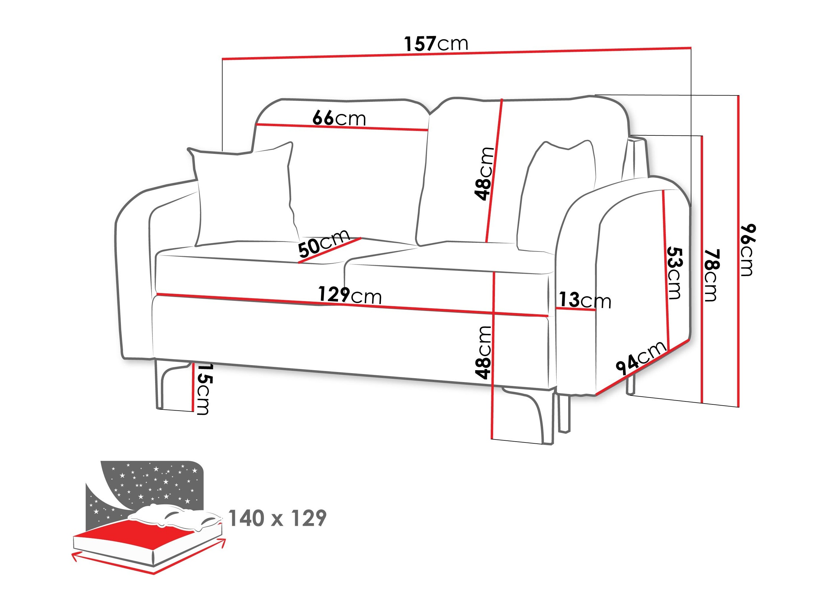 Divano letto Torlua 101 (Manila 19)