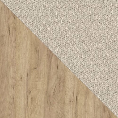 Letto continentale ComfiDream Miraena (Quercia dorata + Soro 21)
