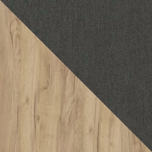 Letto continentale ComfiDream Odelra (Quercia dorata + Soro 24)