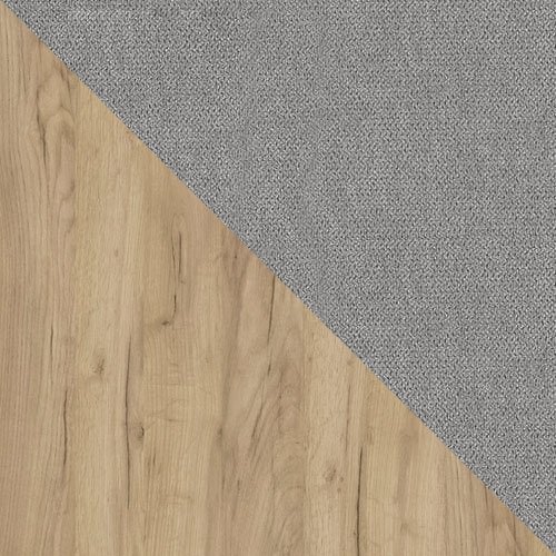 Letto continentale ComfiDream Odelra (Quercia dorata + Soro 90)