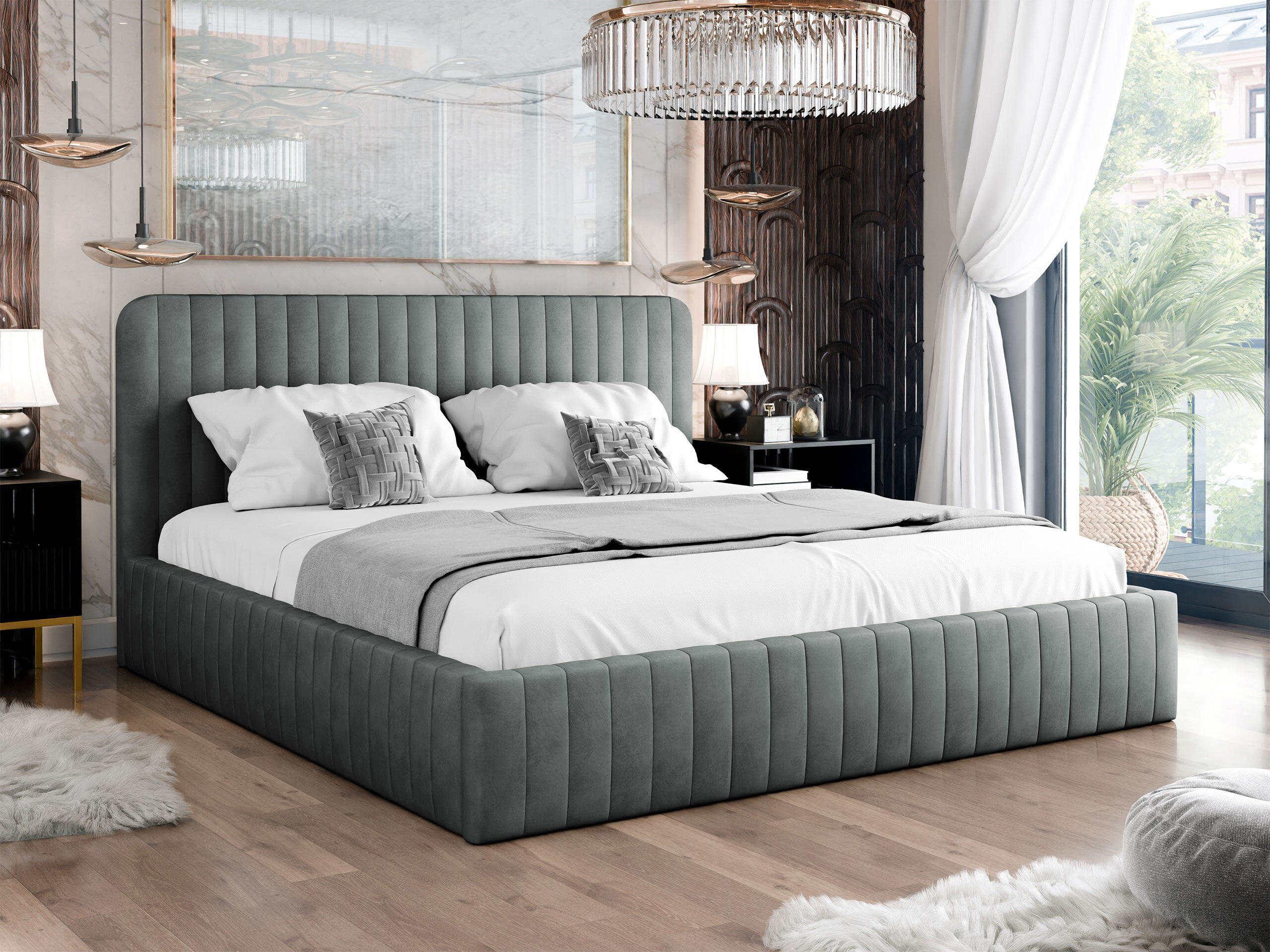 Letto TrendyNest Caprion (Velluto 18)