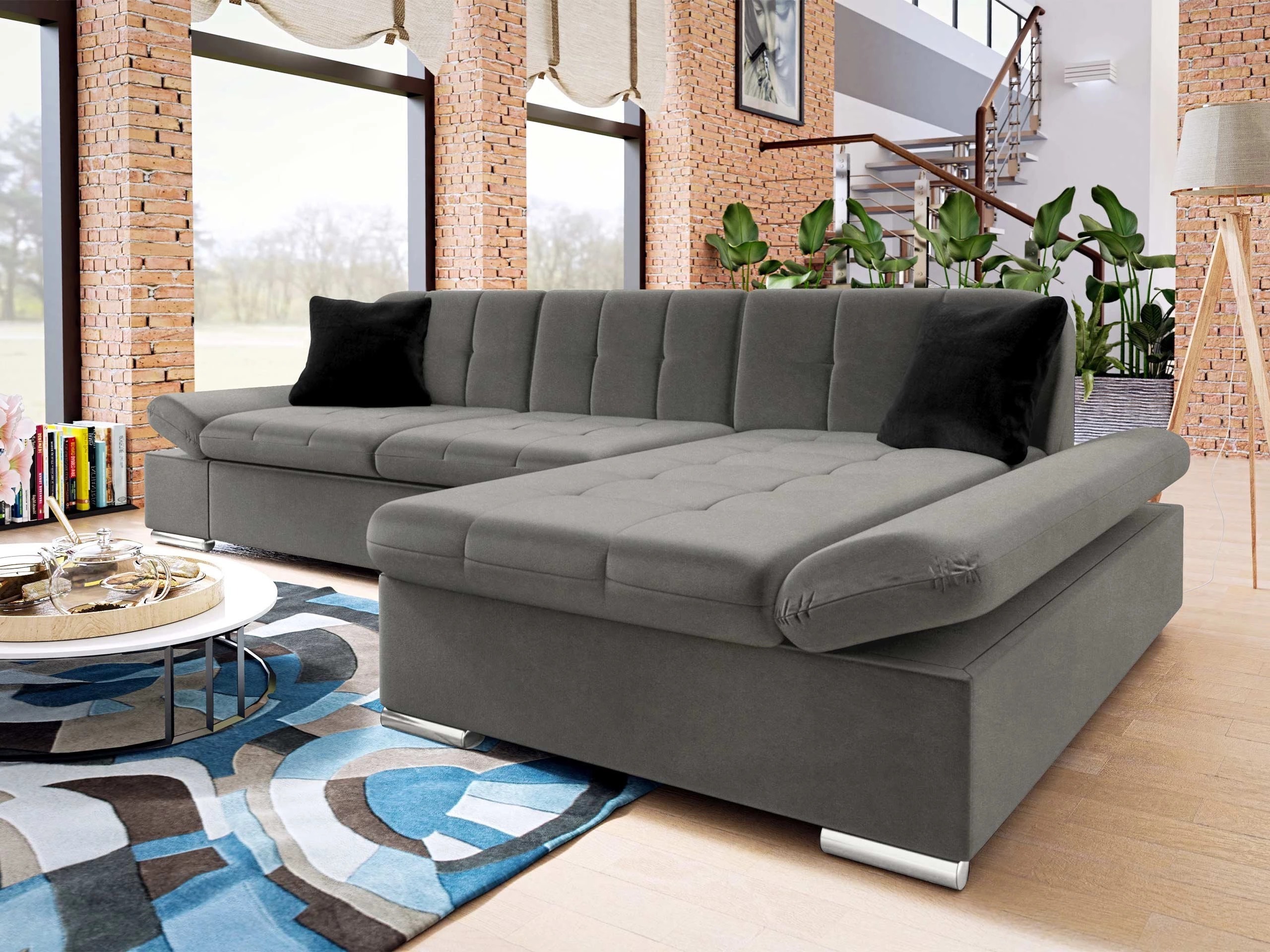 Divano angolare Comfivo Sanitas I (Magic Velvet 2217 + Magic Velvet 2219)