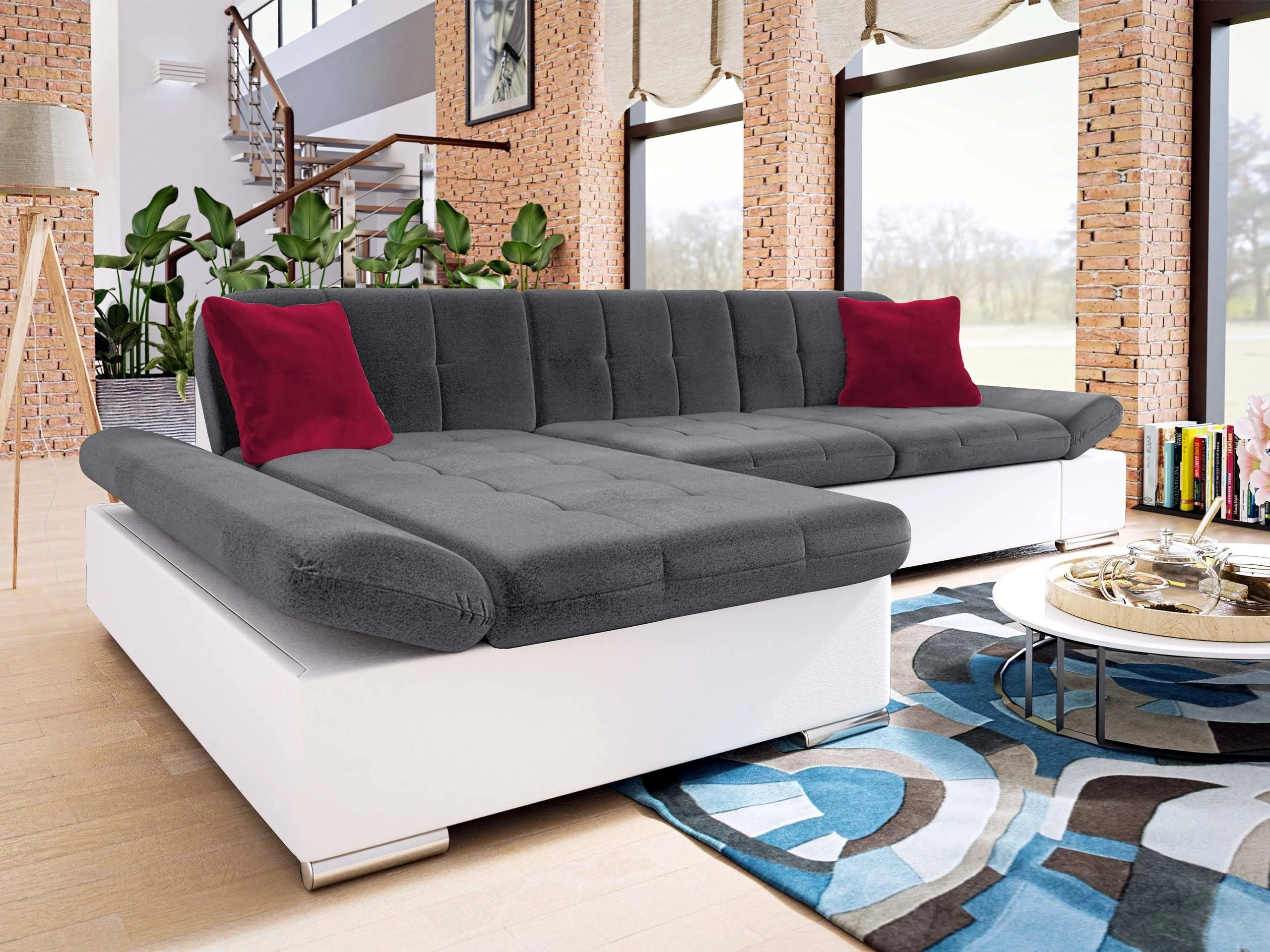 Divano angolare Comfivo Sanitas I (Soft 017 + Kronos 22 + Kronos 02)
