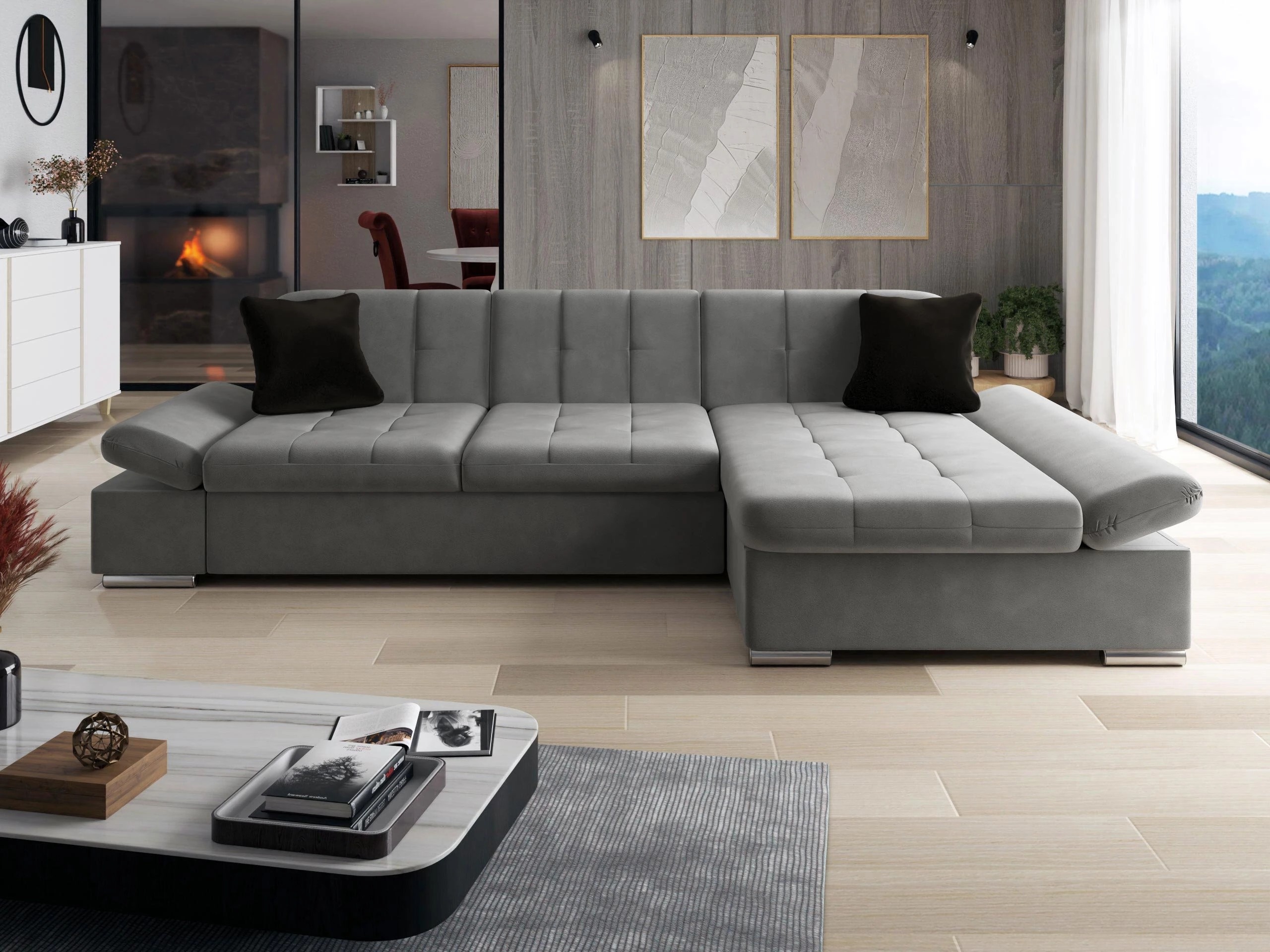 Divano angolare Comfivo Serenitas (Magic Velvet 2217 + Magic Velvet 2219)