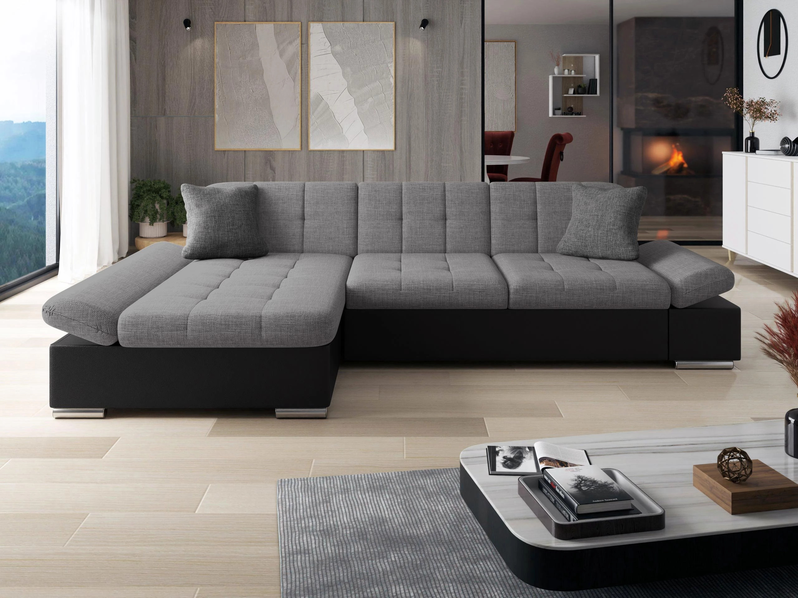 Divano angolare Comfivo Serenitas (Soft 011 + Lux 05 + Lux 06)