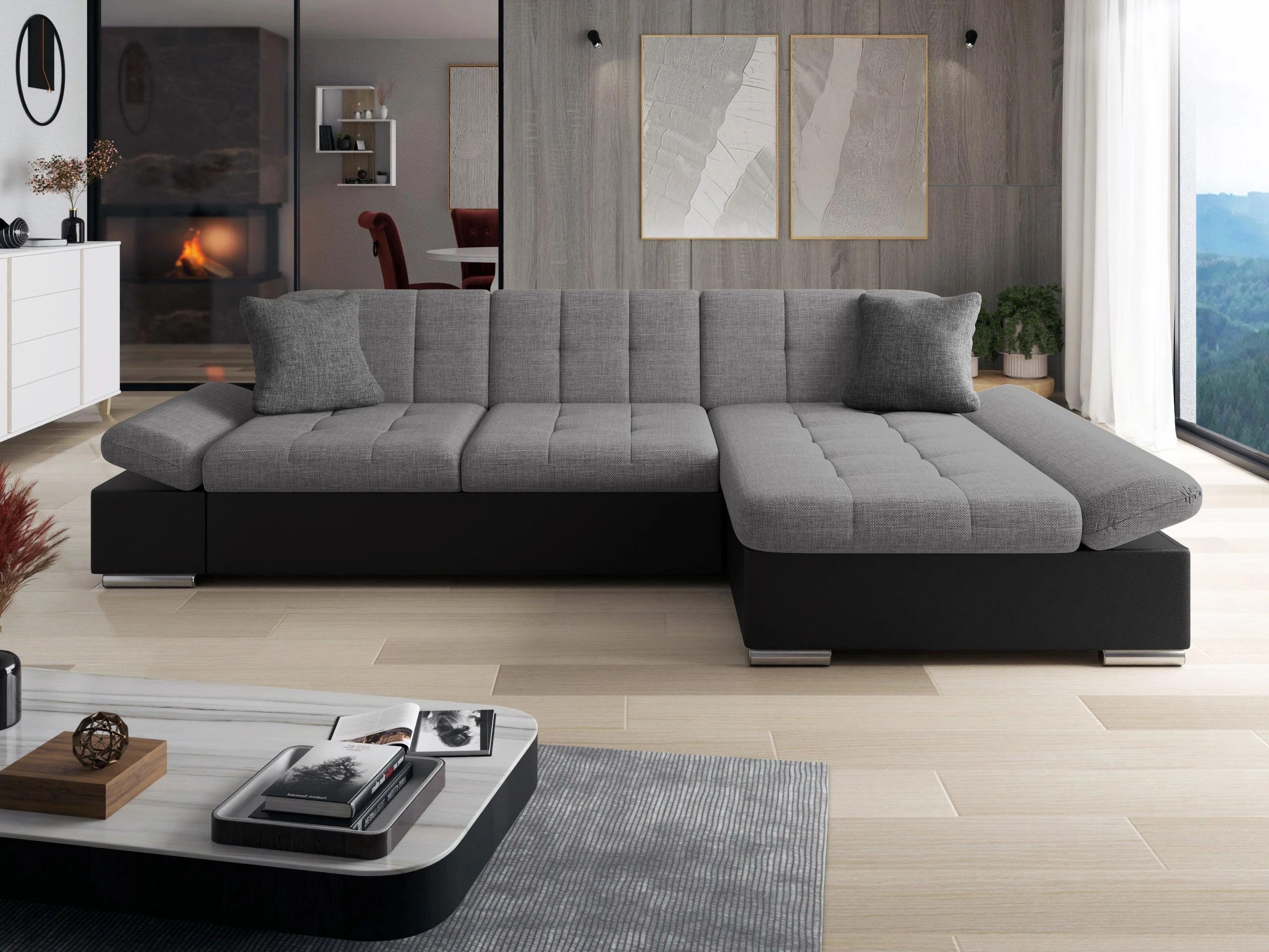 Divano angolare Comfivo Serenitas (Soft 011 + Lux 05 + Lux 06)