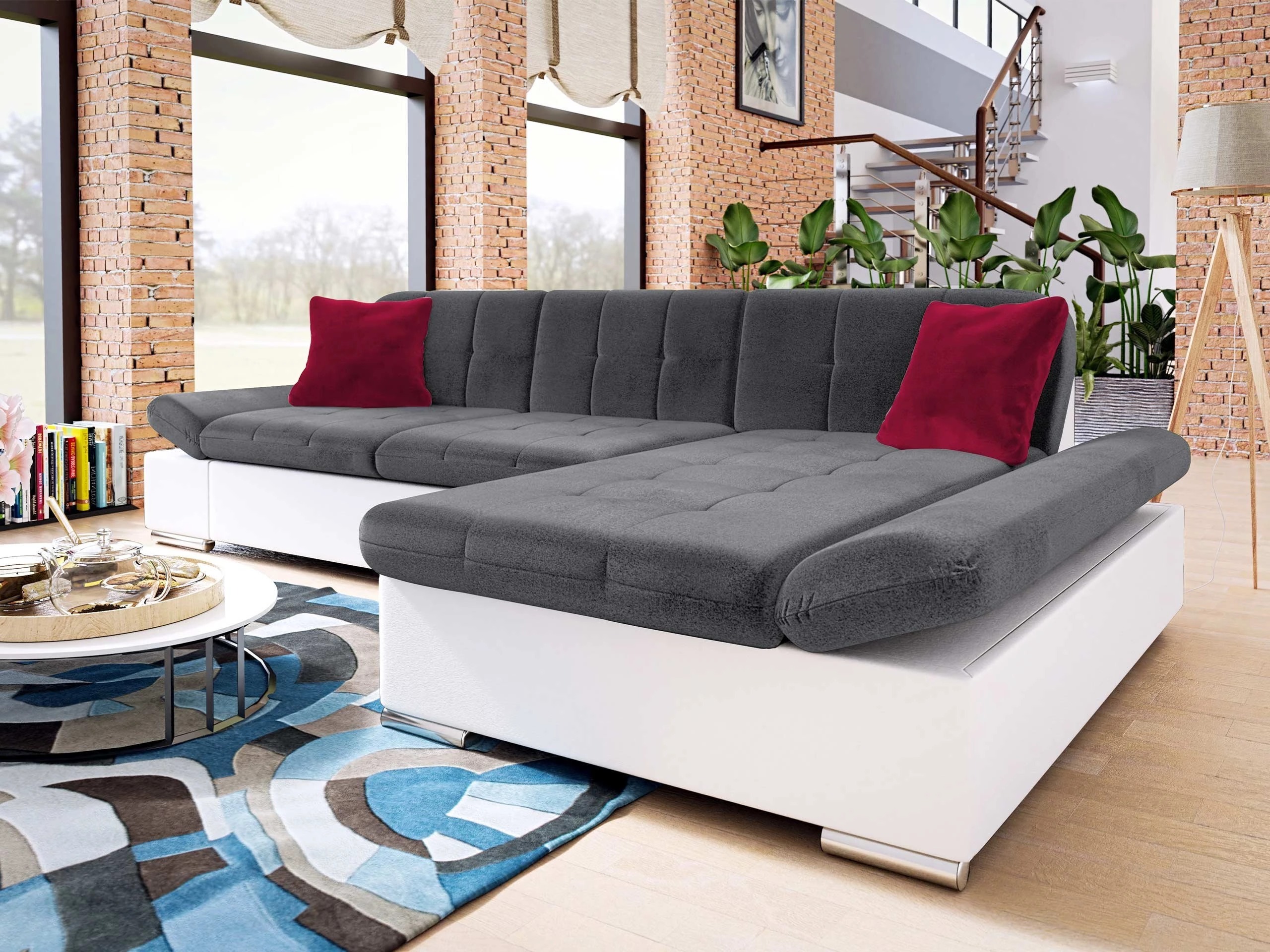 Divano angolare Comfivo Serenitas (Soft 017 + Kronos 22 + Kronos 02)