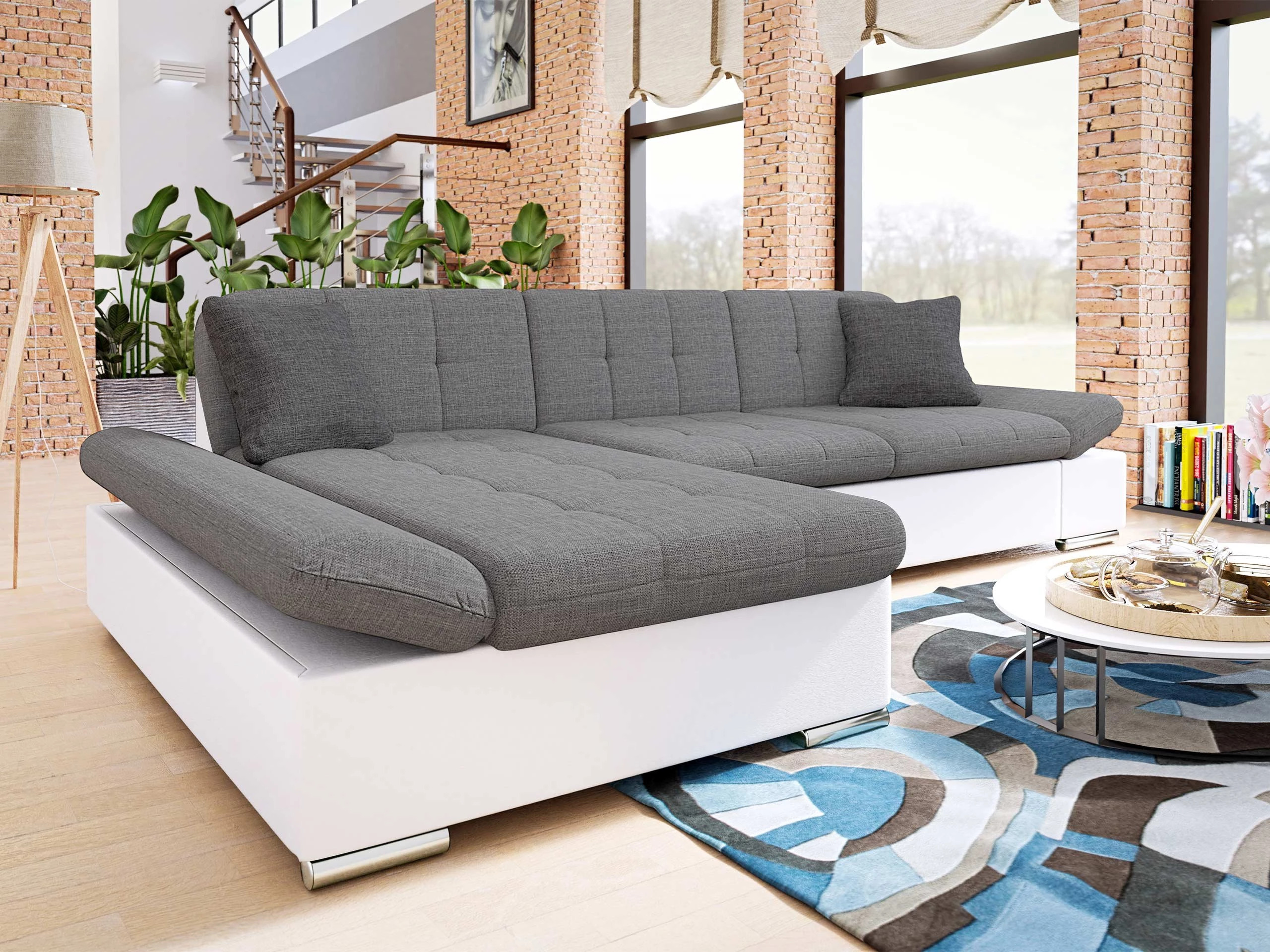 Divano angolare Comfivo Serenitas (Soft 017 + Lux 05 + Lux 06)