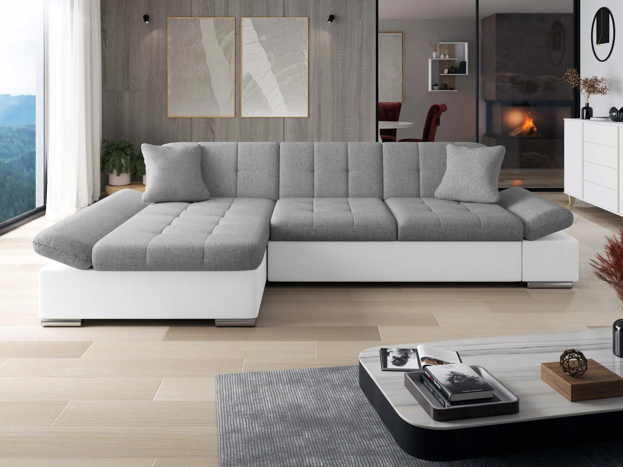Divano angolare Comfivo Serenitas (Soft 017 + Soul 17)