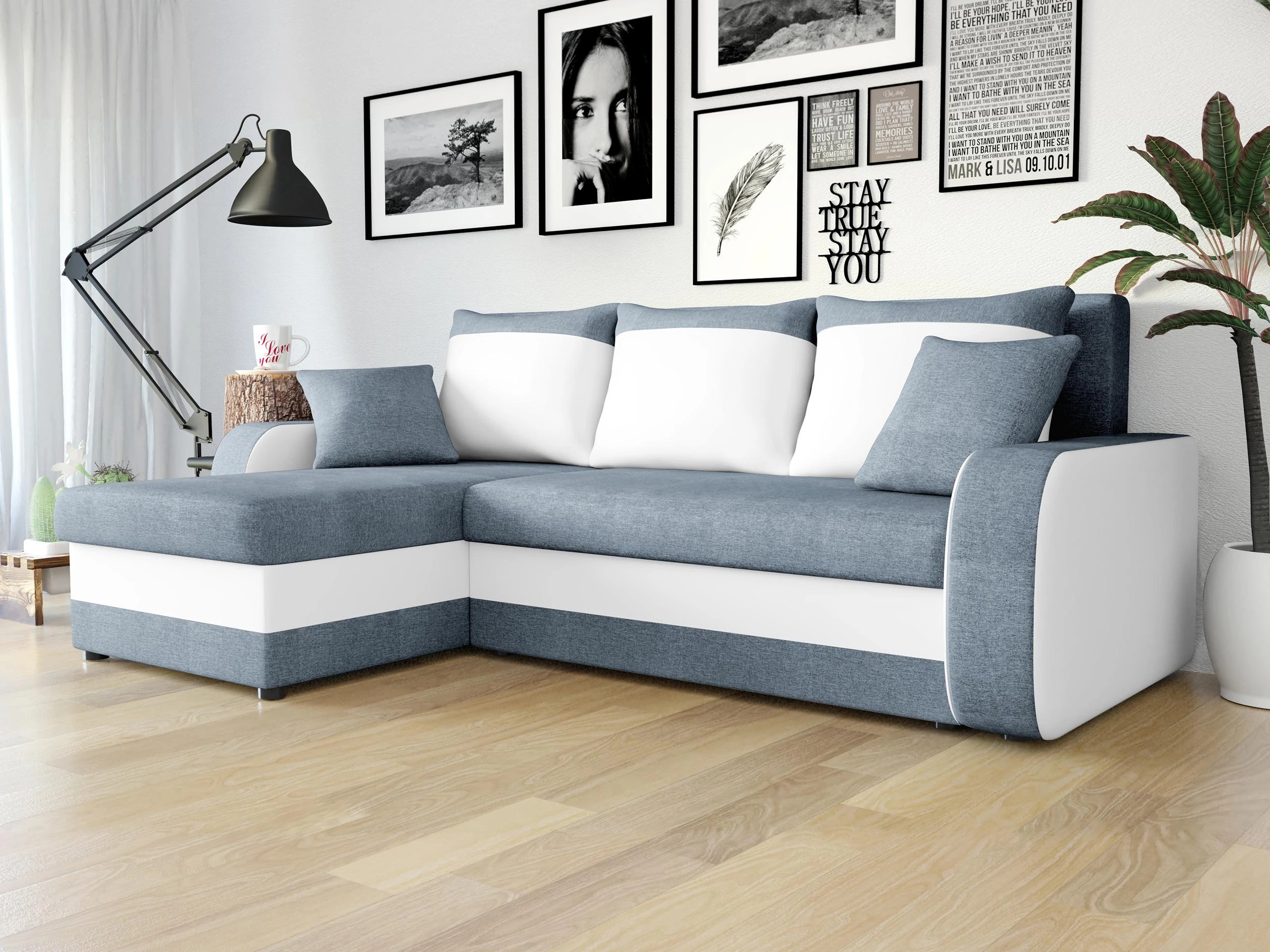 Divano angolare Comfivo Melissa (Bristol 2442 + Soft 017)