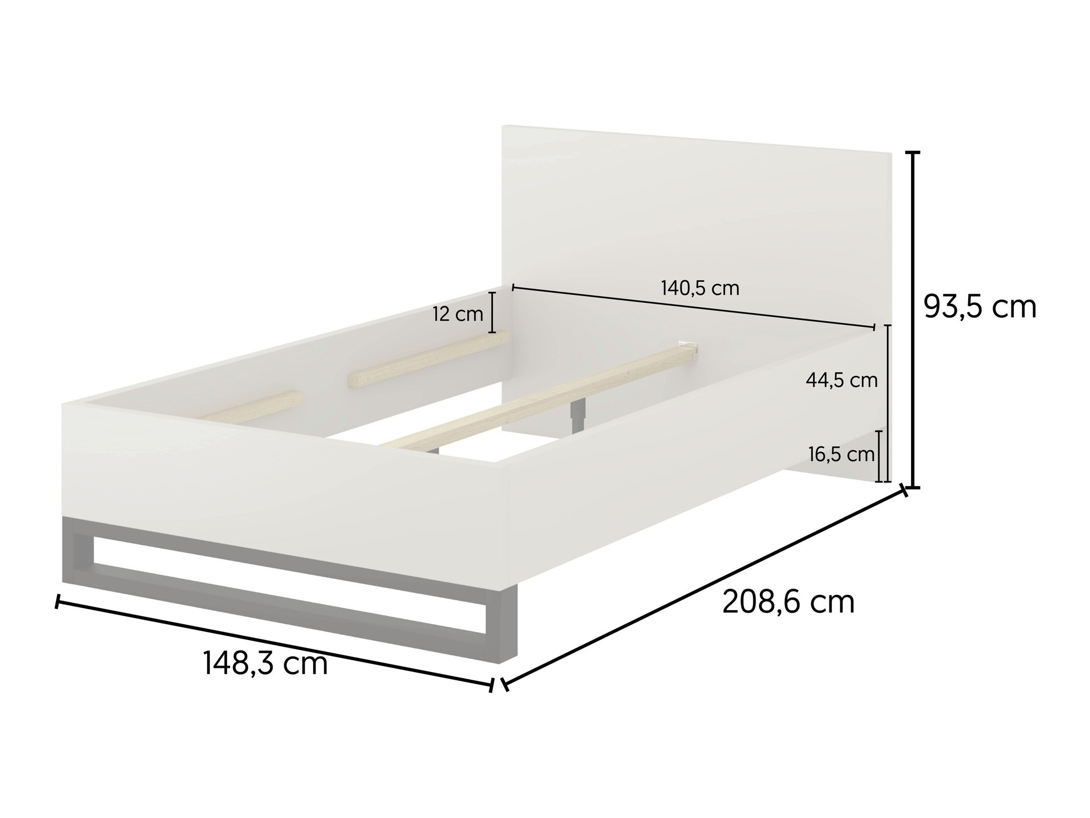 Letto Avicavu 118 (Quercia di Wotan + Nero)