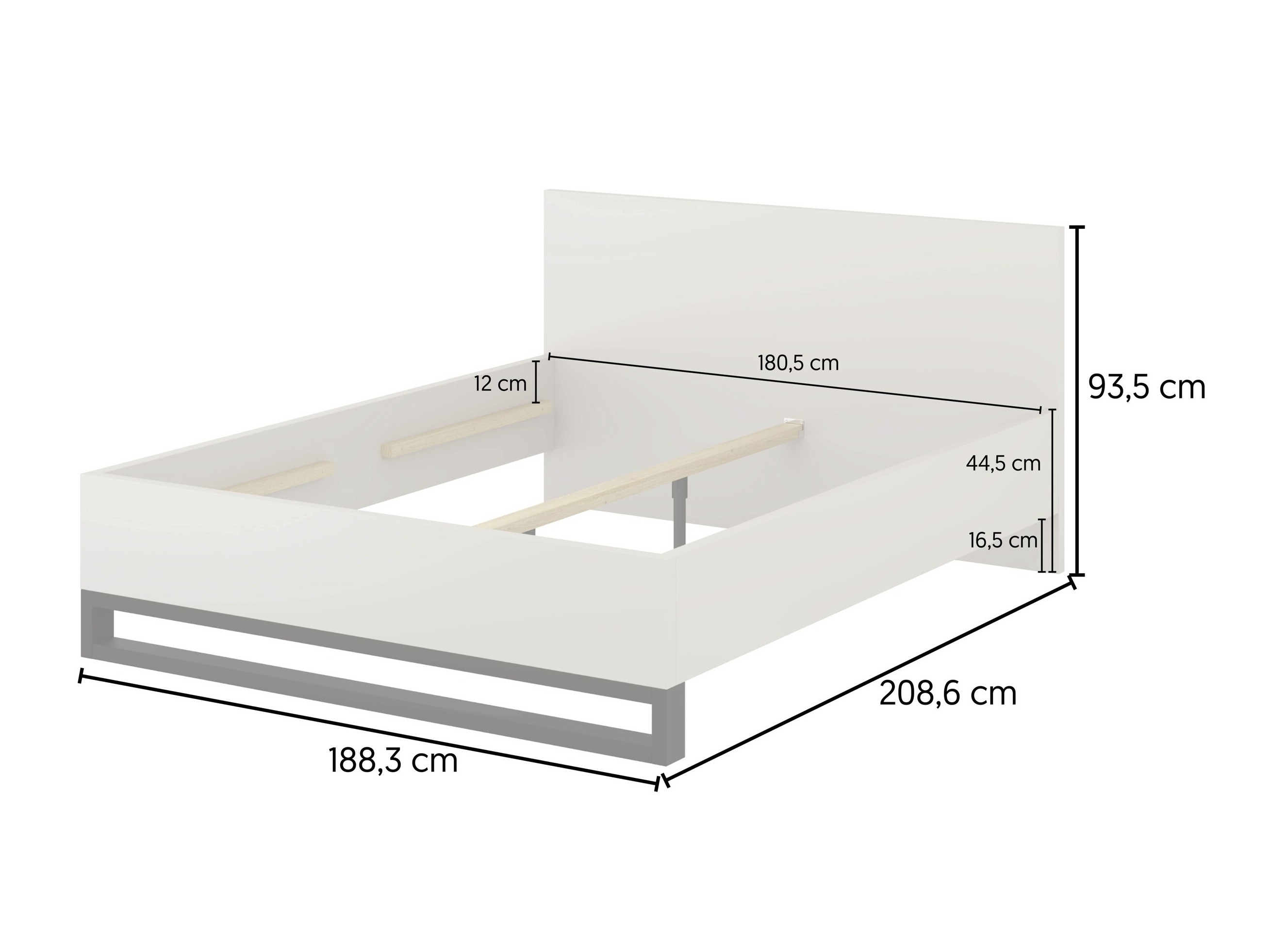 Letto Avicavu 118 (Quercia di Wotan + Nero)