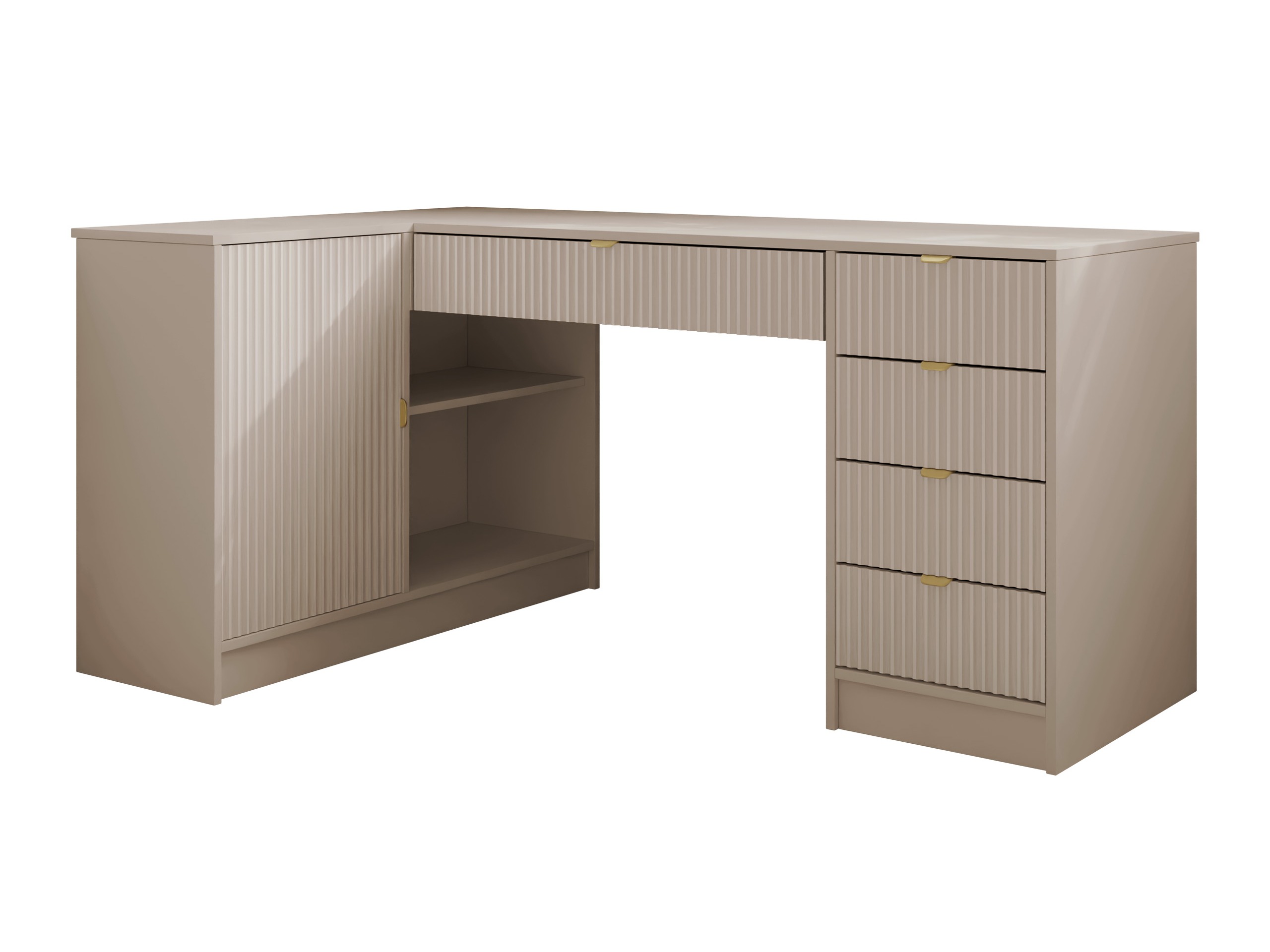 Scrivanie angolare Comfivo Papilio II (Beige)