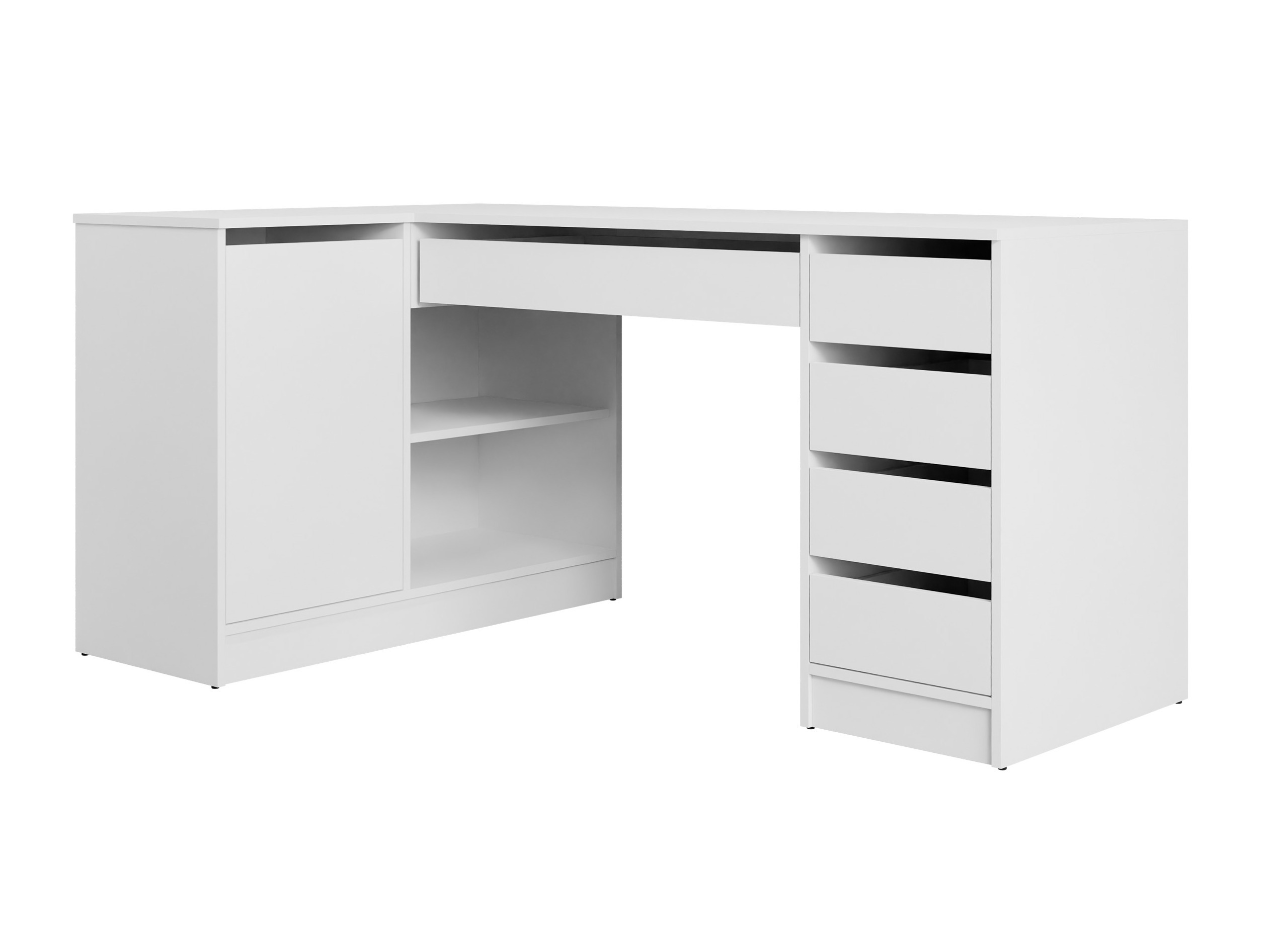 Scrivanie angolare Comfivo Terros III (Bianco)