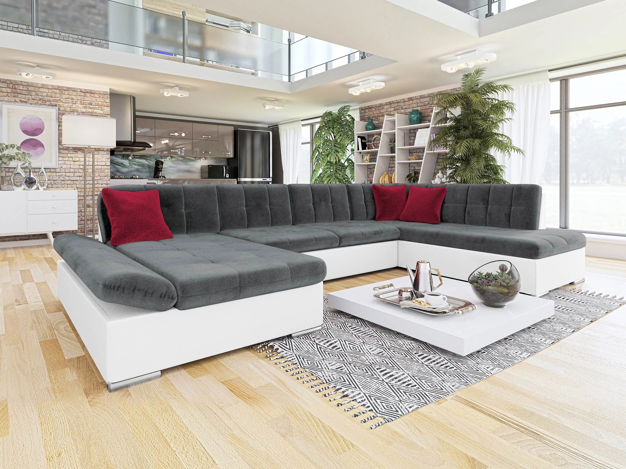 Divano angolare Comfivo Tilia I (Soft 017 + Kronos 22 + Kronos 02)