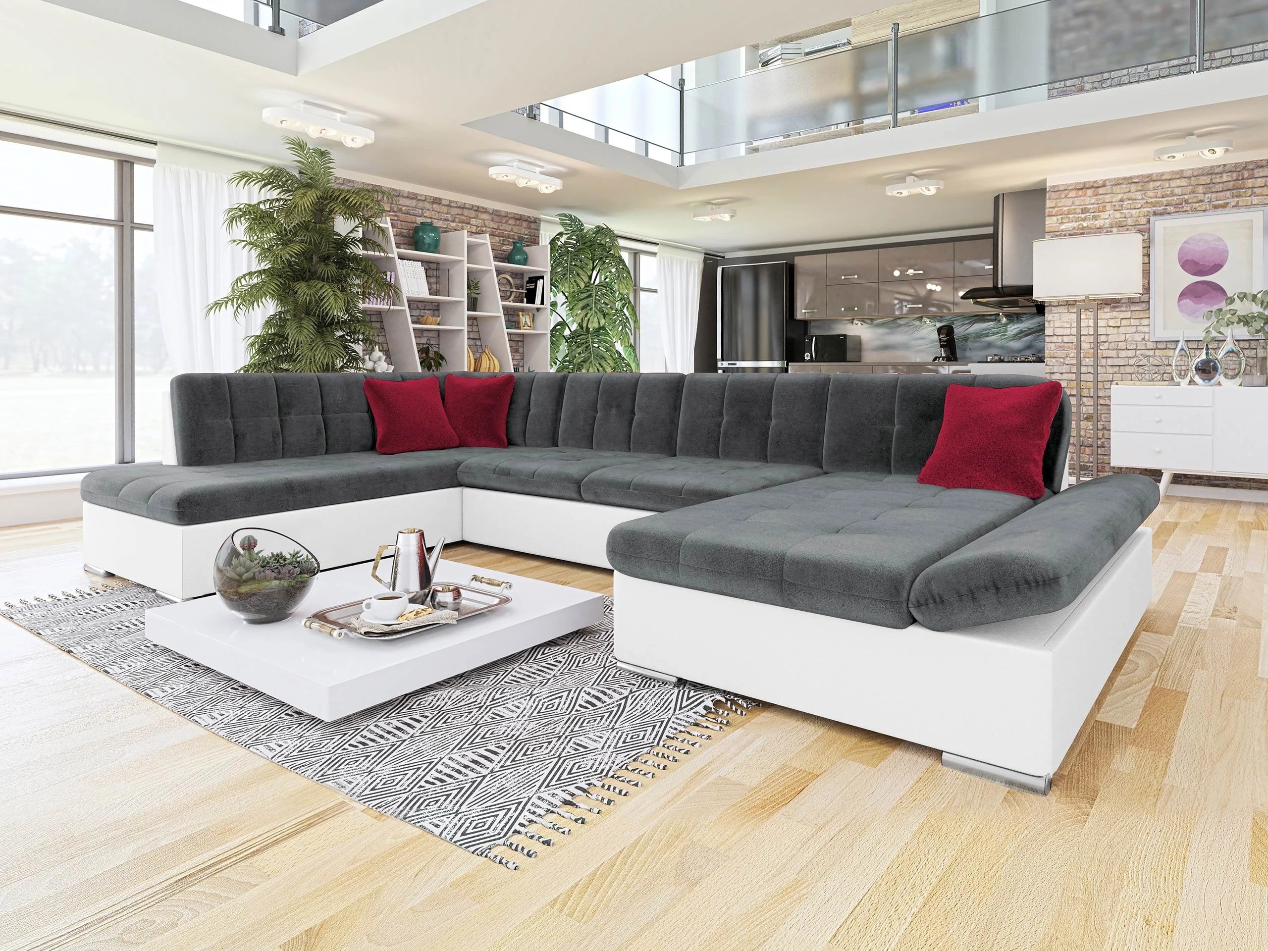 Divano angolare Comfivo Tilia I (Soft 017 + Kronos 22 + Kronos 02)