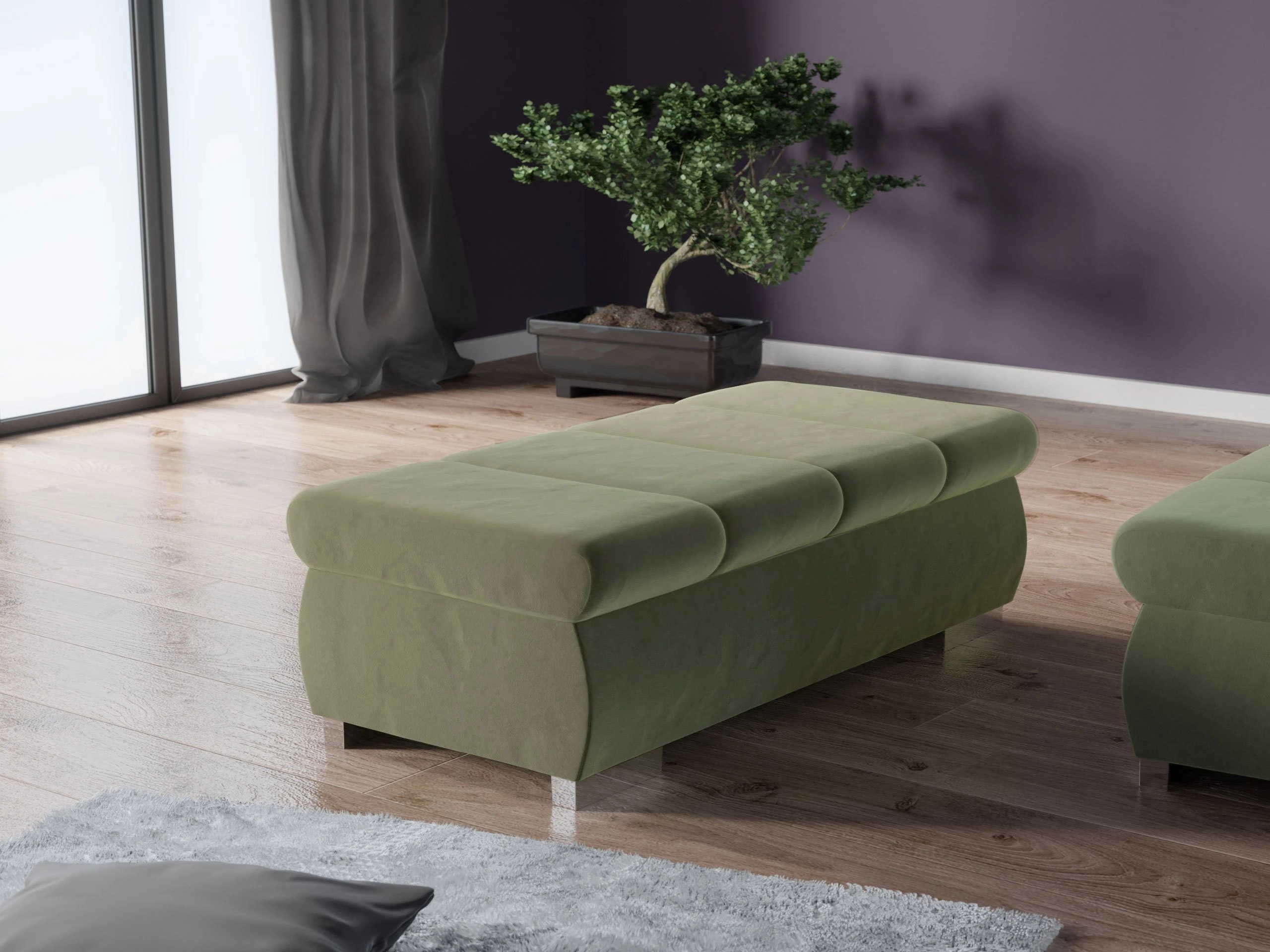 Panca imbottita Comfivo Olivetum I (Magic Velvet 2243)