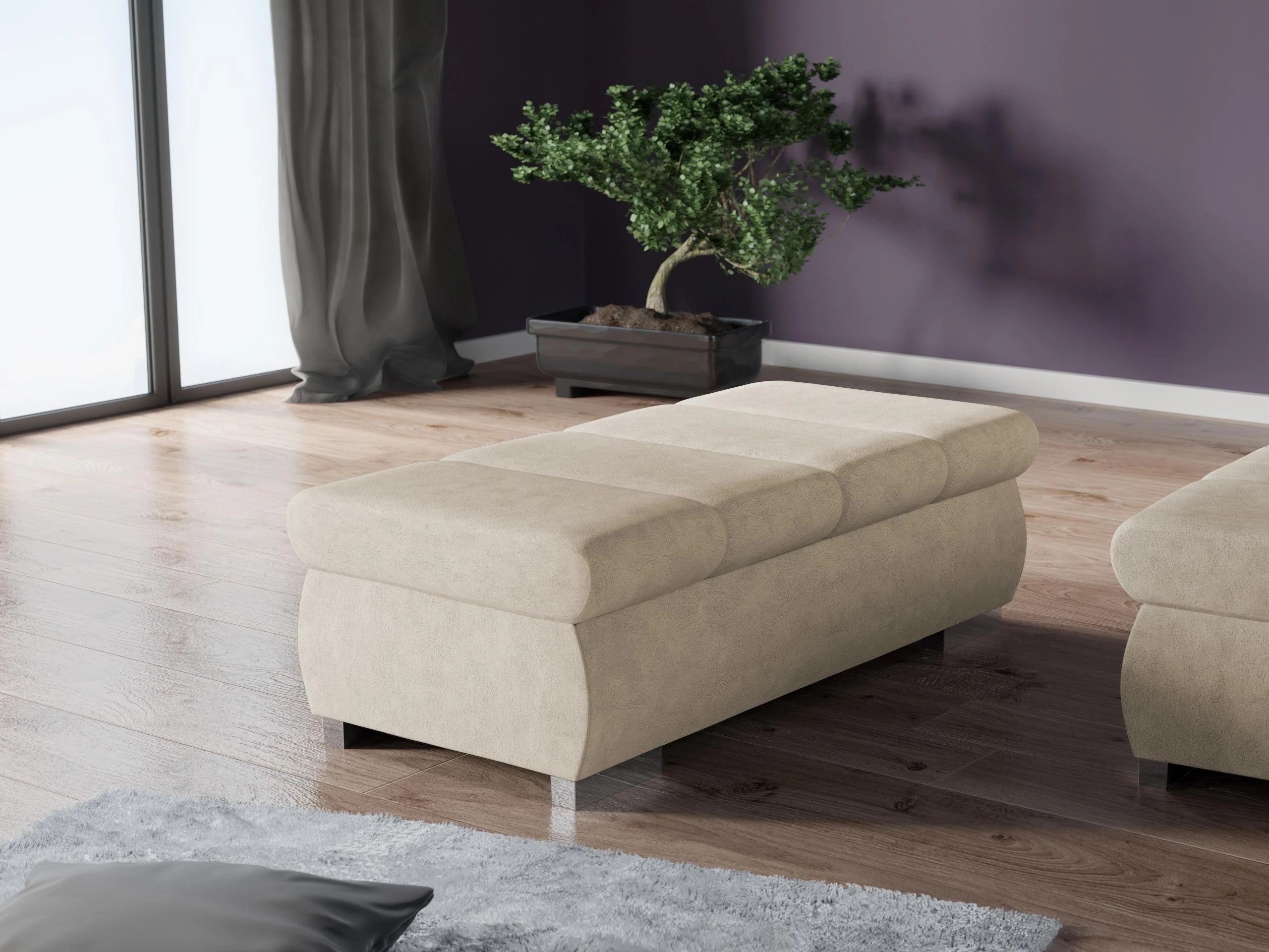 Panca imbottita Comfivo Olivetum I (Uttario Velvet 2979)