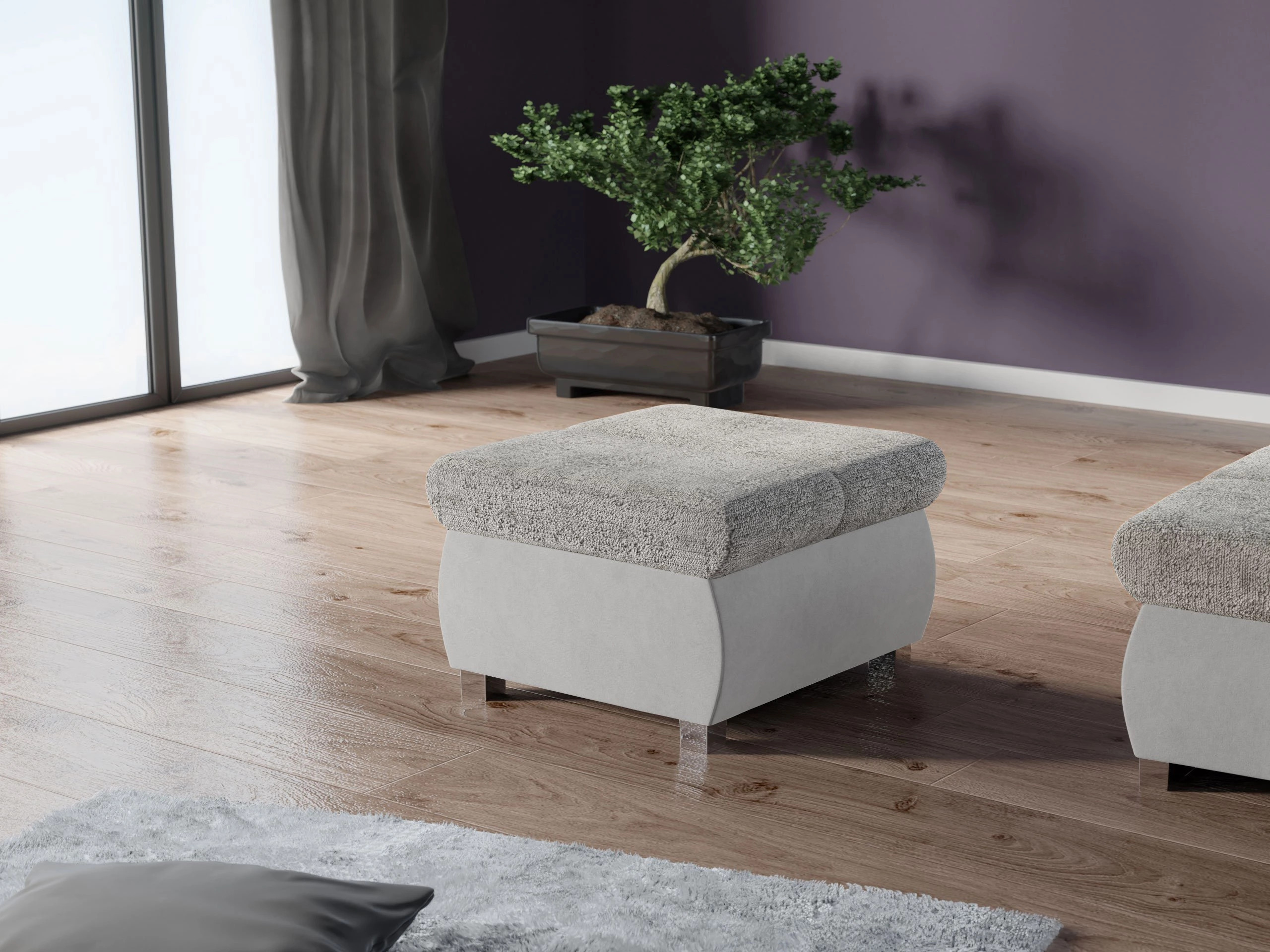 Pouf Comfivo Olivetum (Venus Velvet 2921 + Miu 2059)