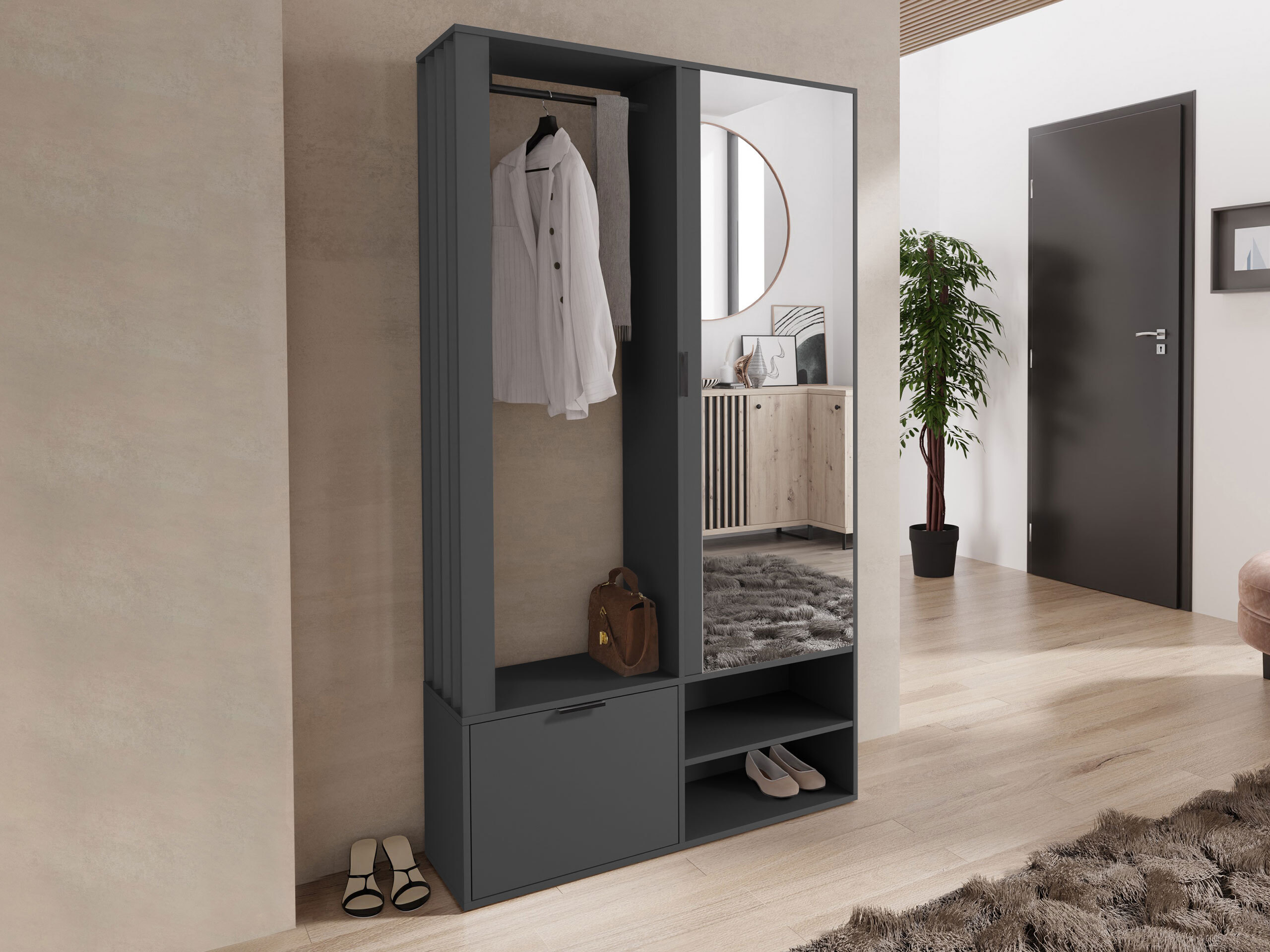 Set arredo da corridoio Vinea (Antracite)