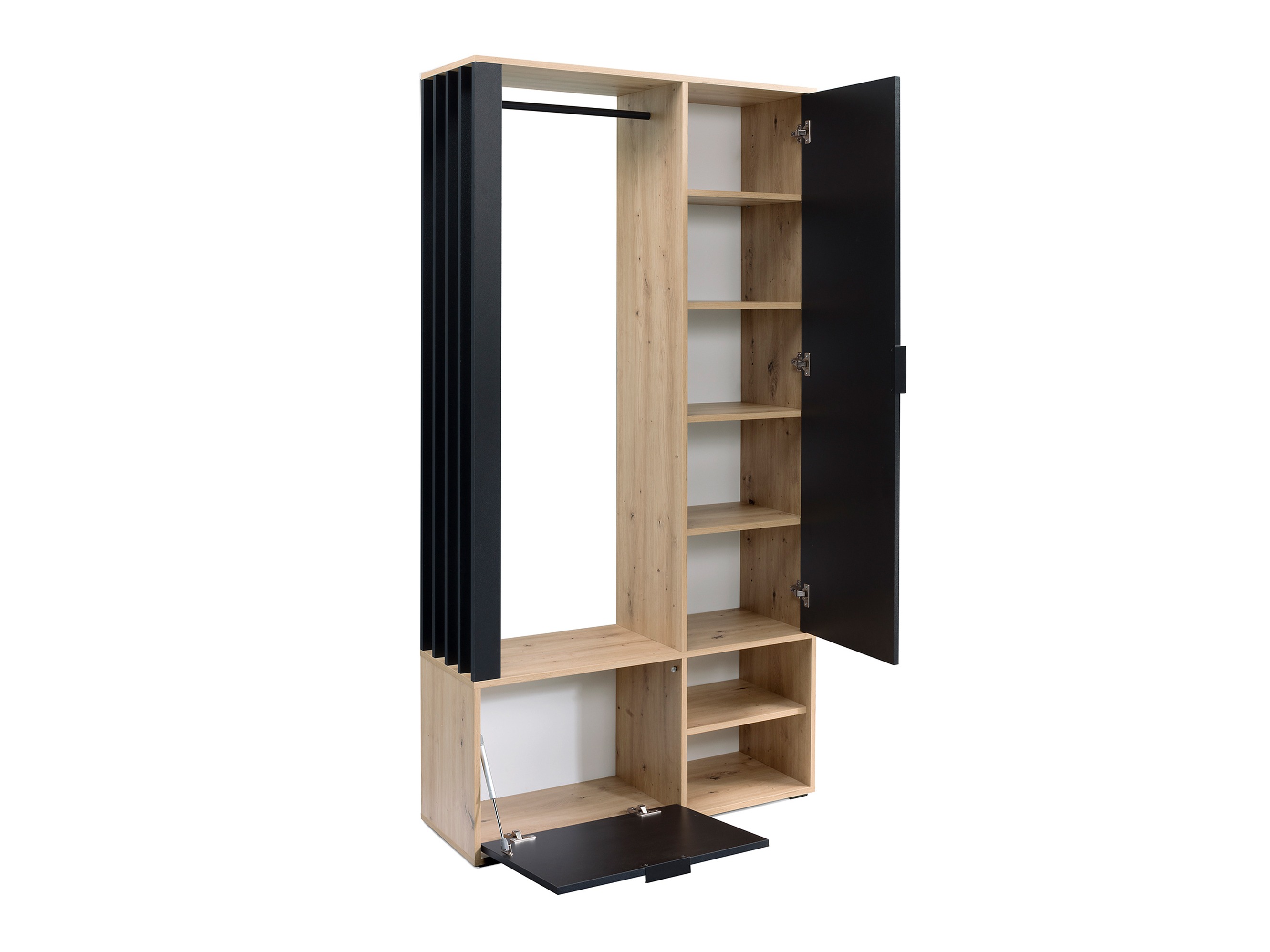 Set arredo da corridoio Vinea (Bianco + Nero)