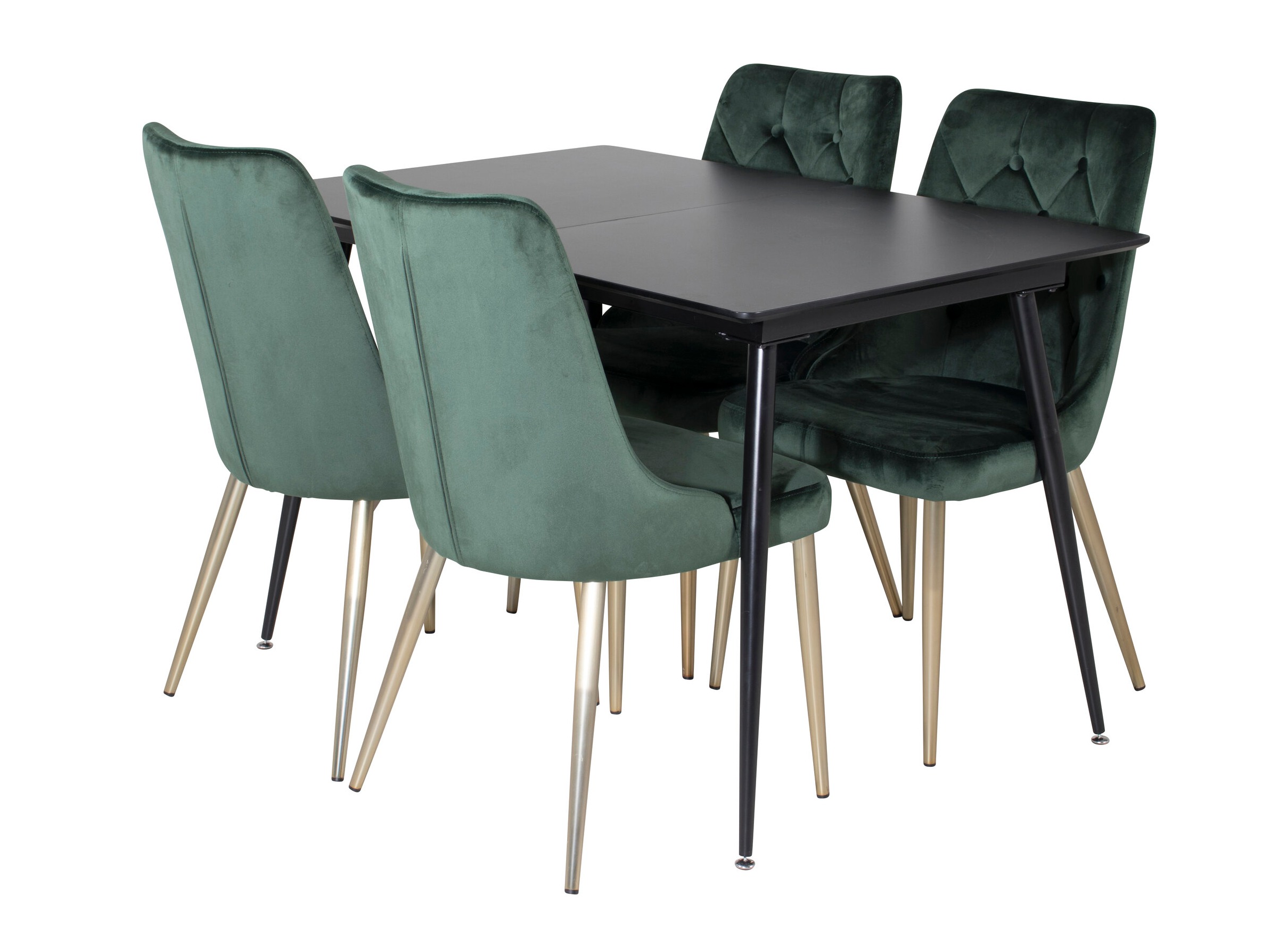 Set sala da pranzo Dallas 1522 (Verde + D'oro)
