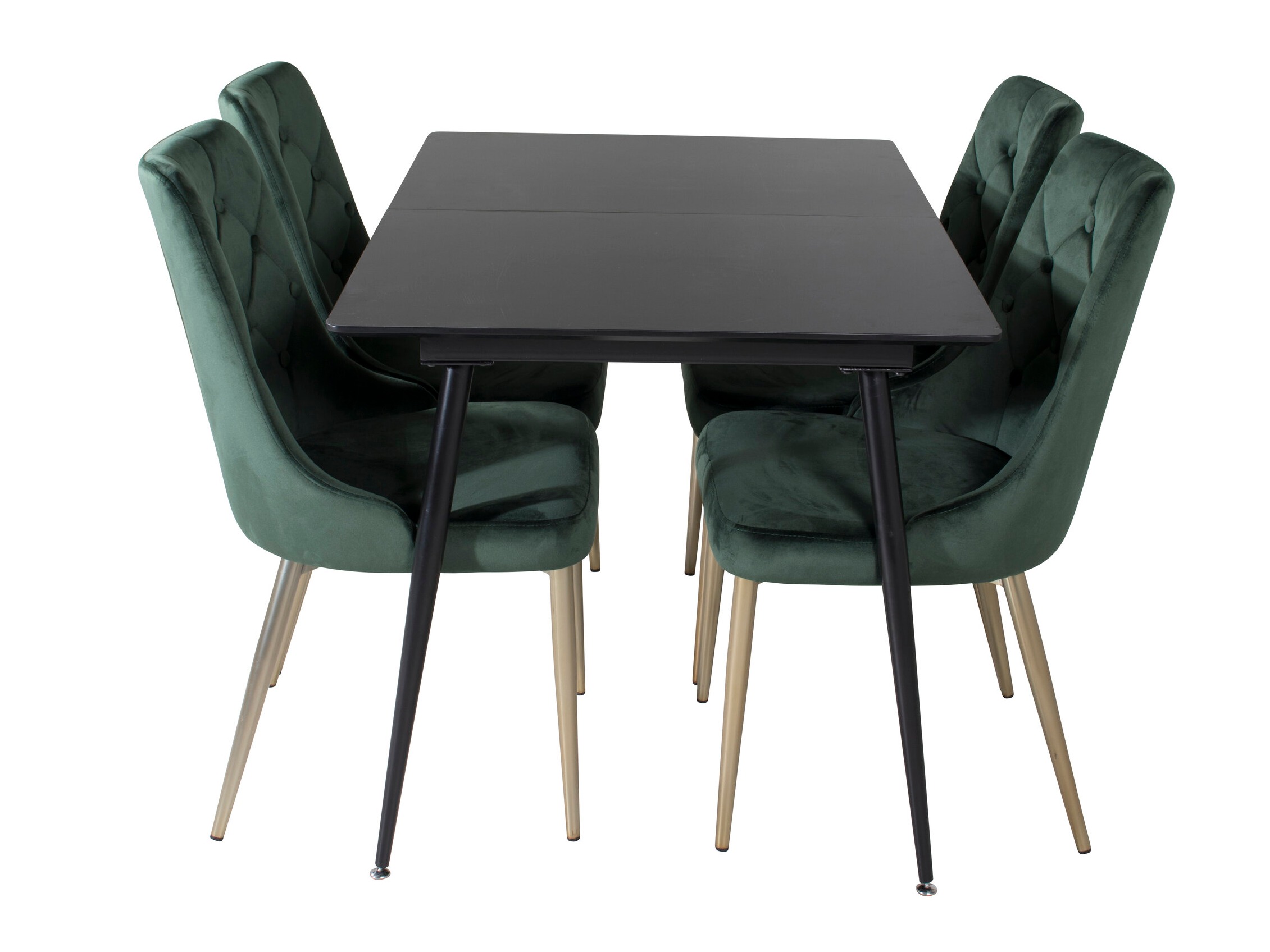 Set sala da pranzo Dallas 1522 (Verde + D'oro)