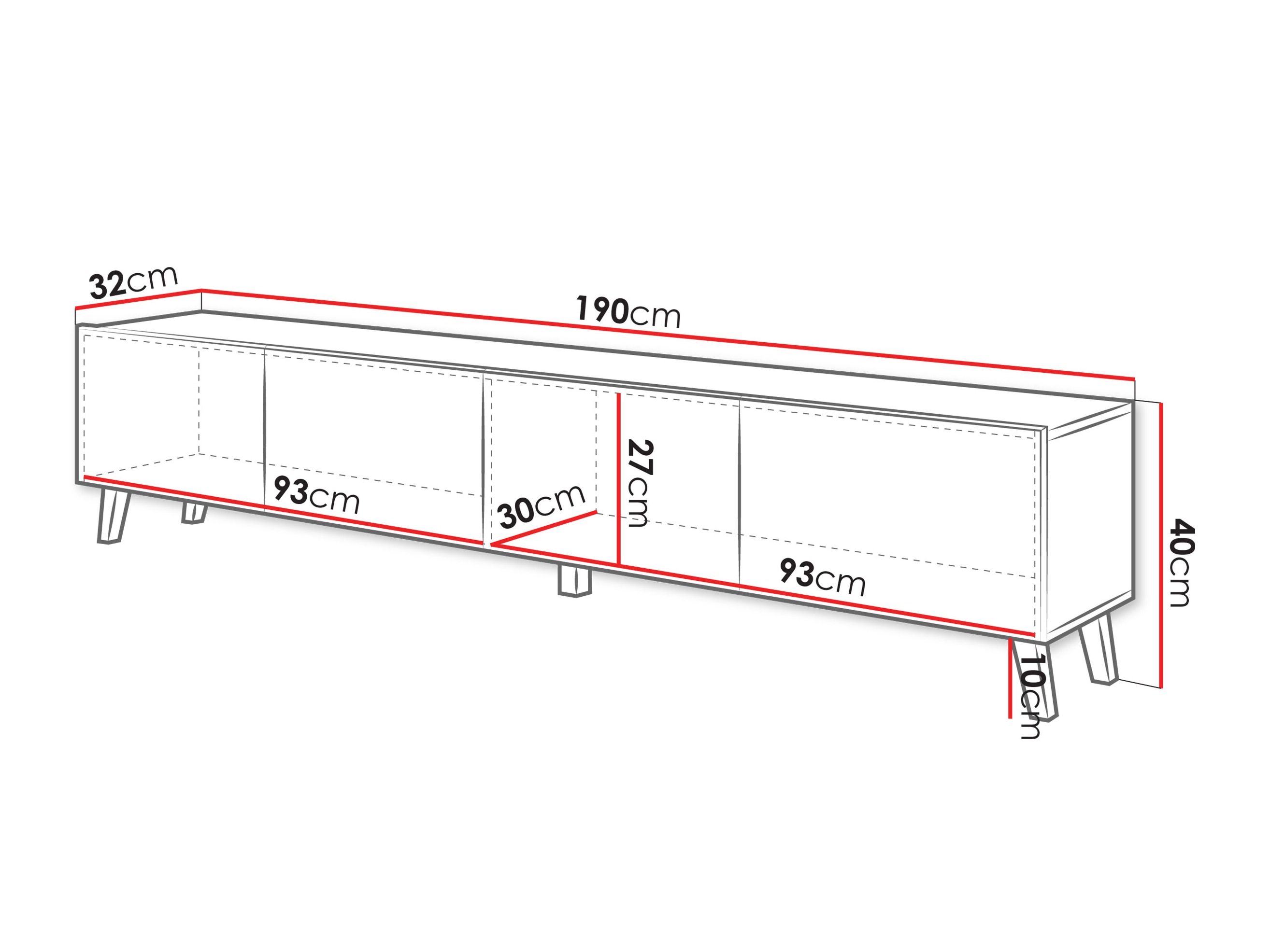 Mobile porta TV Levtive 101 (Cachemire)