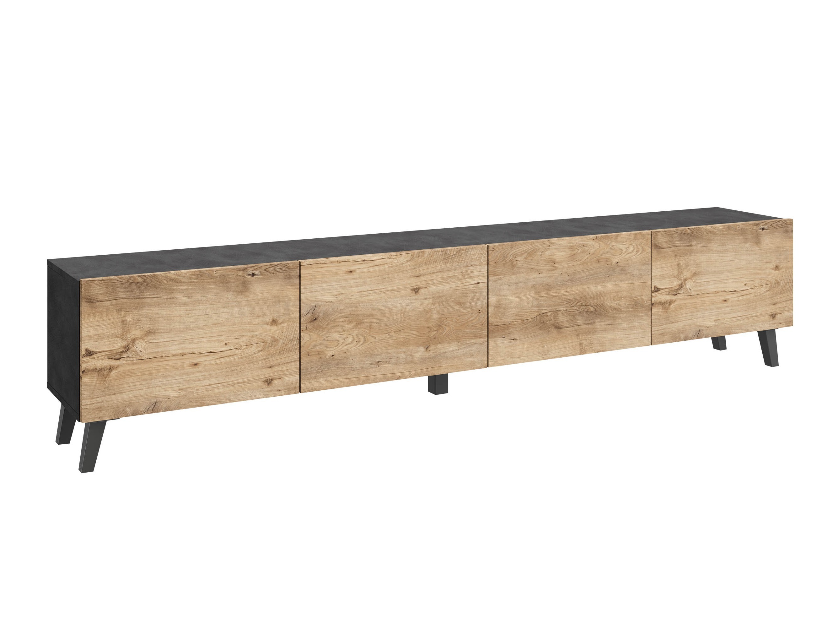 Mobile porta TV Levtive 101 (Matera grigio + Castagna)