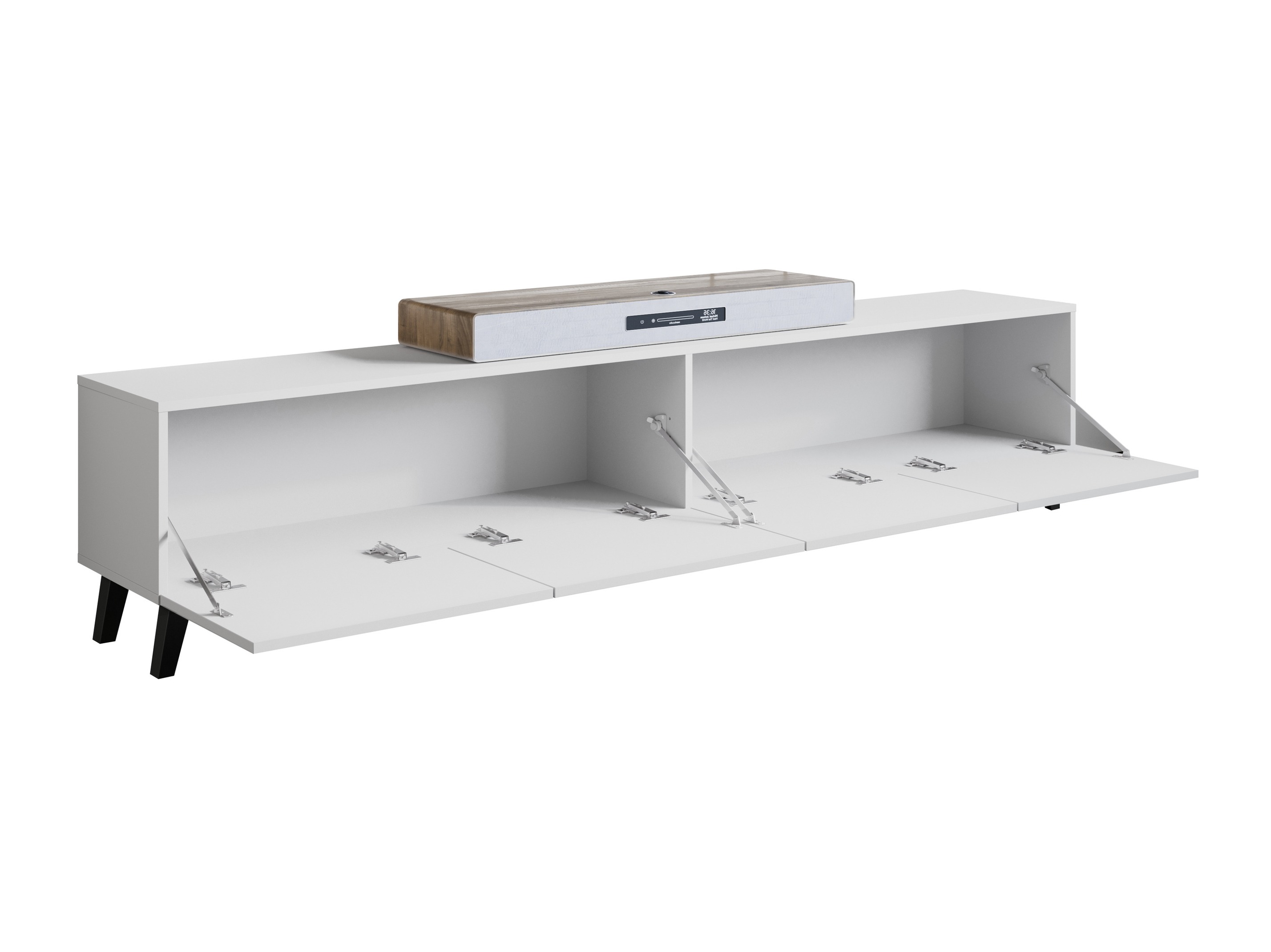 Mobile porta TV Levtive 101 (Matera grigio + Castagna)