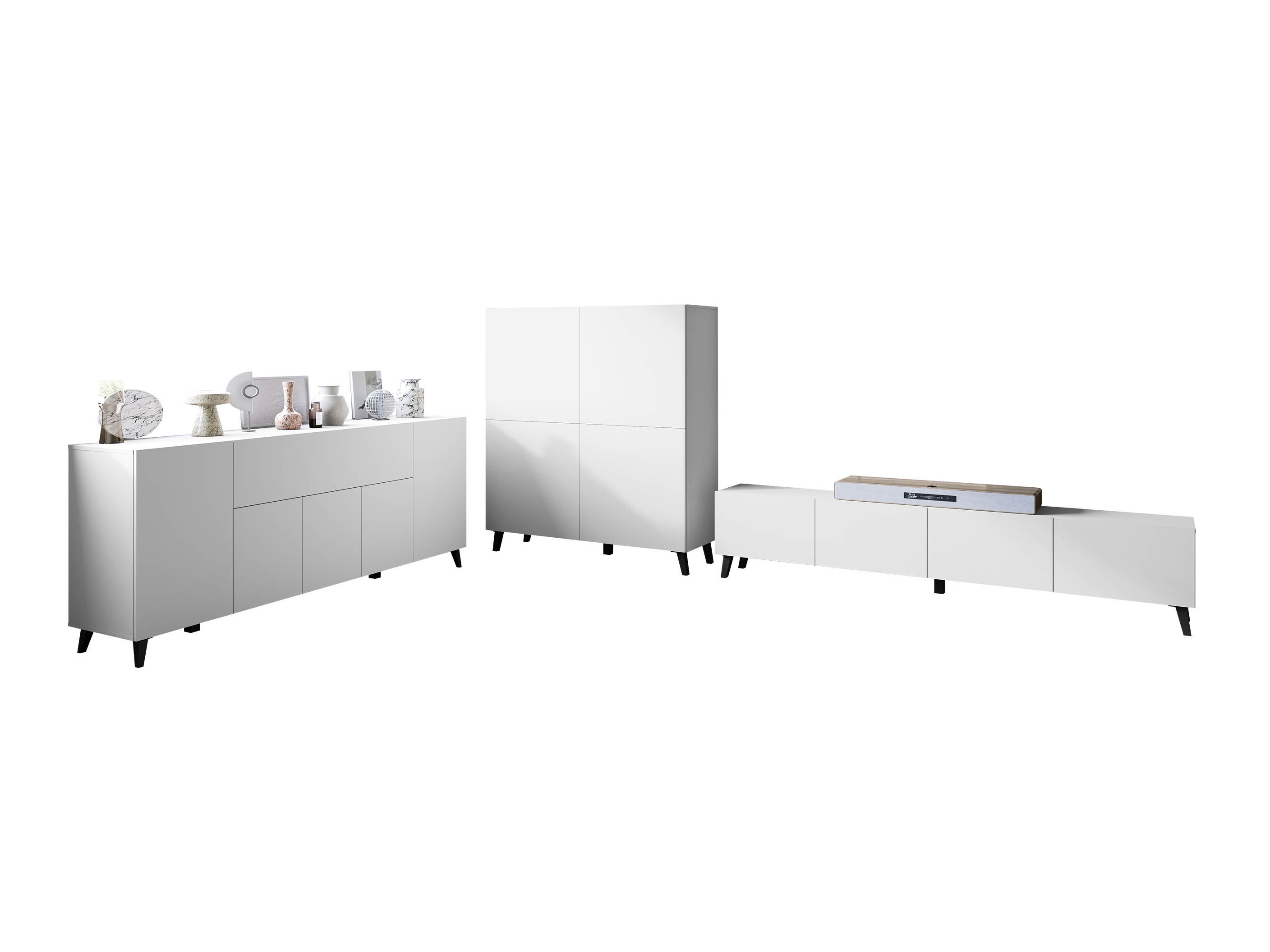 Parete attrezzata Levtive 104 (Bianco)